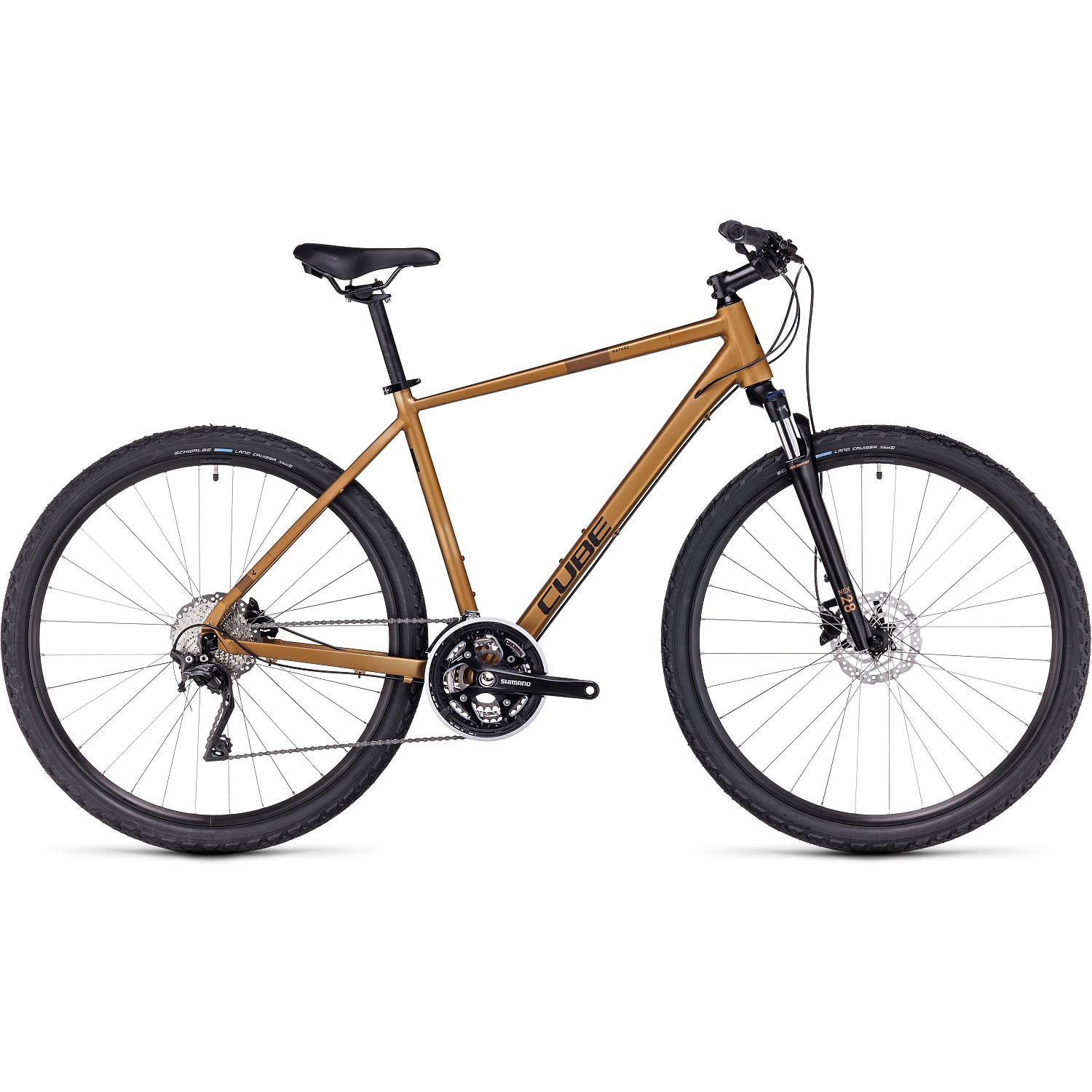 Picture of CUBE NATURE Pro - Cross Bike - 2023 - gold / black