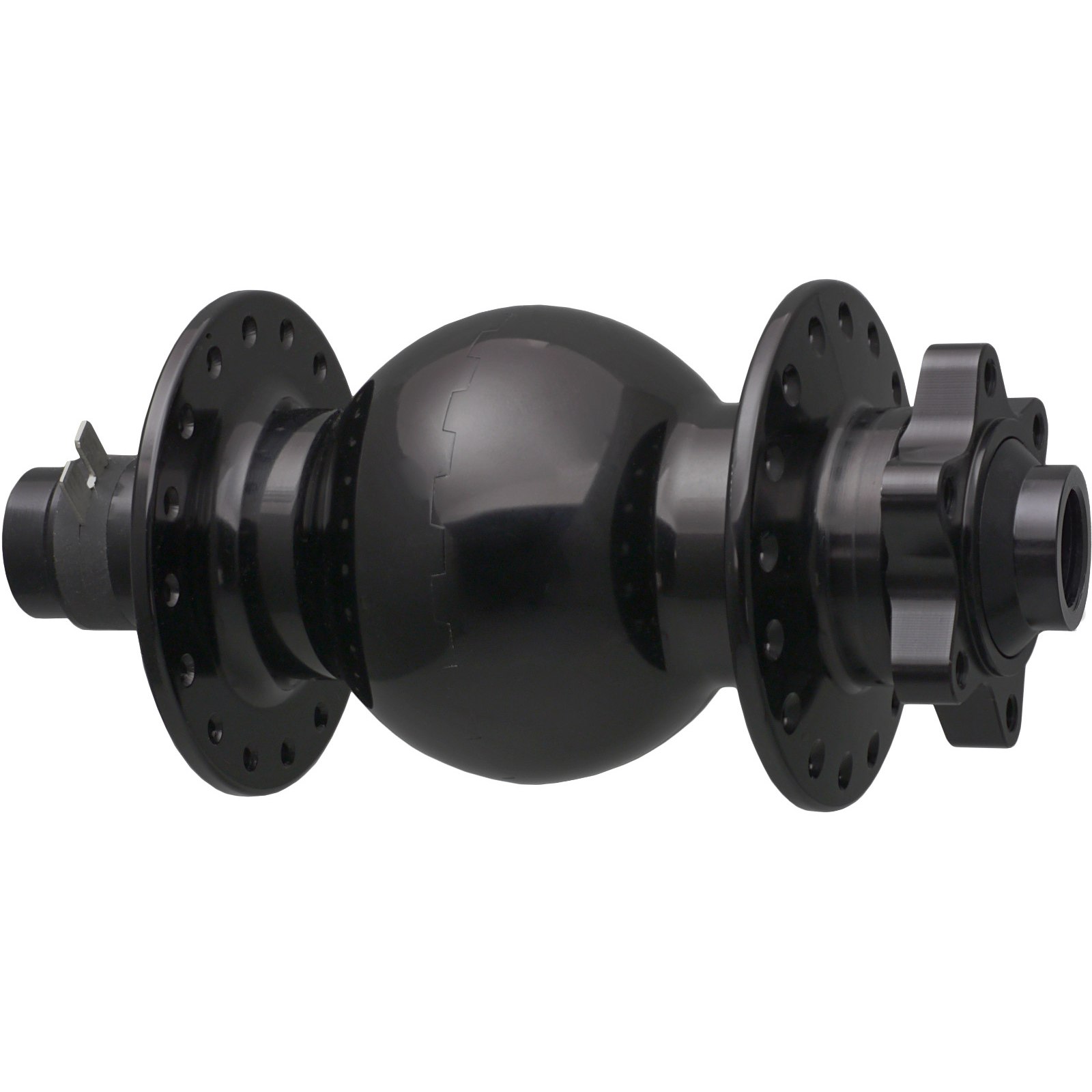 Picture of SON 28 15 150 Fatbike Hub Dynamo - 6-Bolt - 15x150mm - Front Disc Spacing - 32 Holes - black anodized