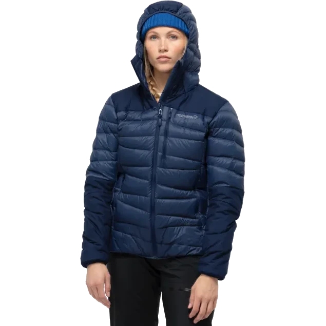 Photo produit de Norrona Doudoune Femme - falketind down750 hood - Indigo Night