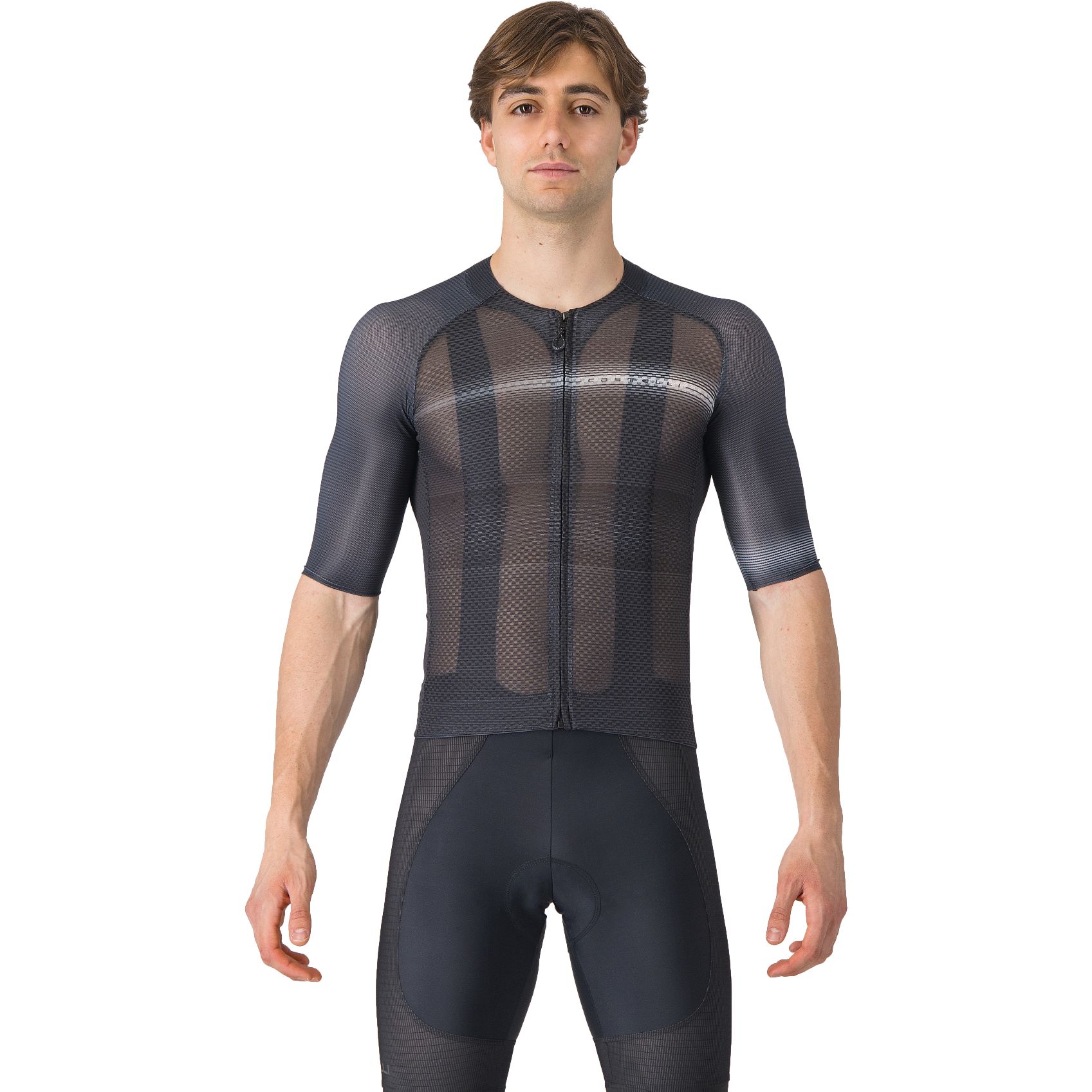 Produktbild von Castelli Climber&#039;s A/C Kurzarmtrikot Herren - schwarz/dunkelgrau 010