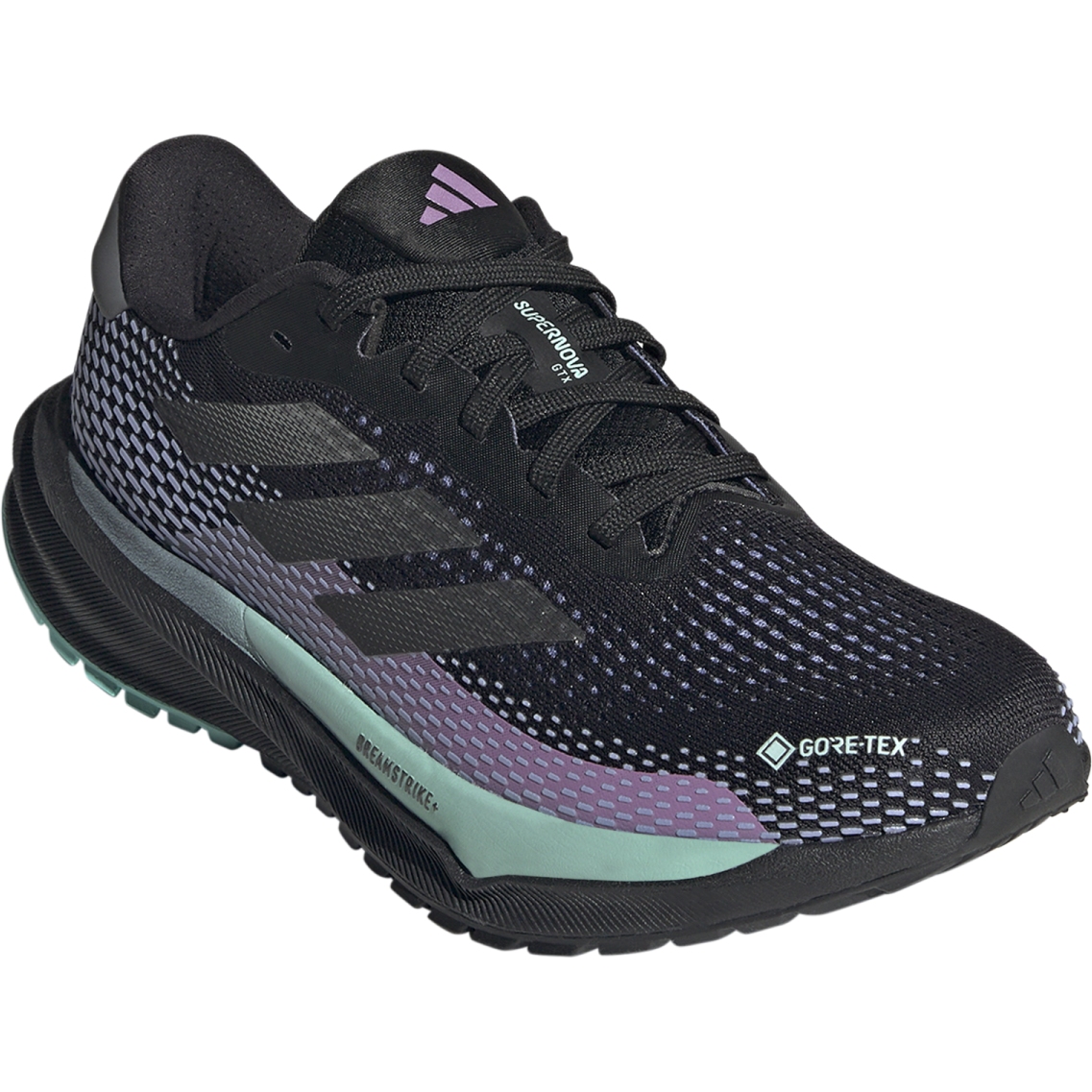 adidas Supernova GTX Laufschuhe Damen core black iron metal semi flash aqua ID6305