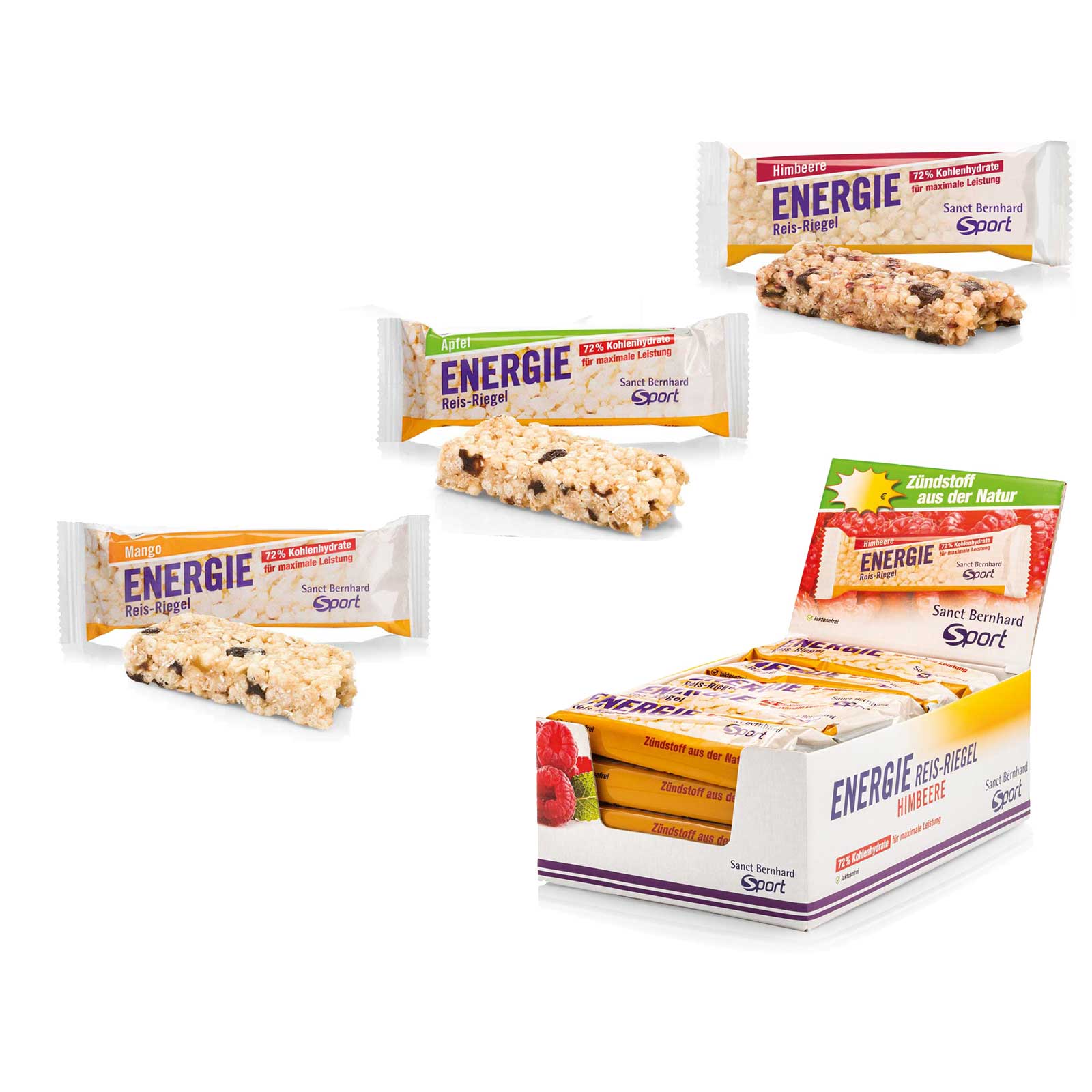 Picture of Sanct Bernhard Sport Energy Rice Bar with Carbohydrates - 20x50g