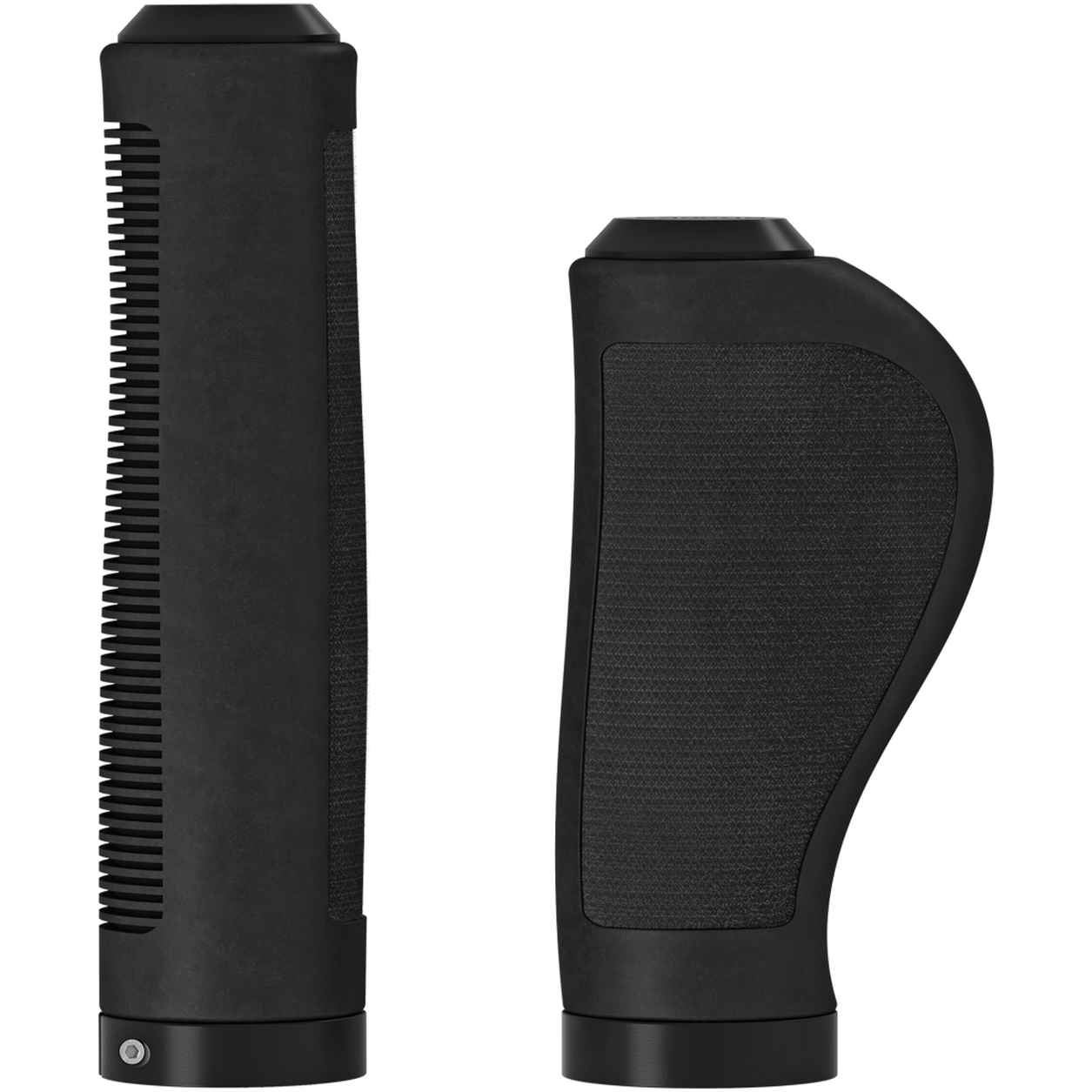 Produktbild von Brooks Ergonomic Rubber Grip Lenkergriffe für Drehgriffschalter 130/100 mm - schwarz