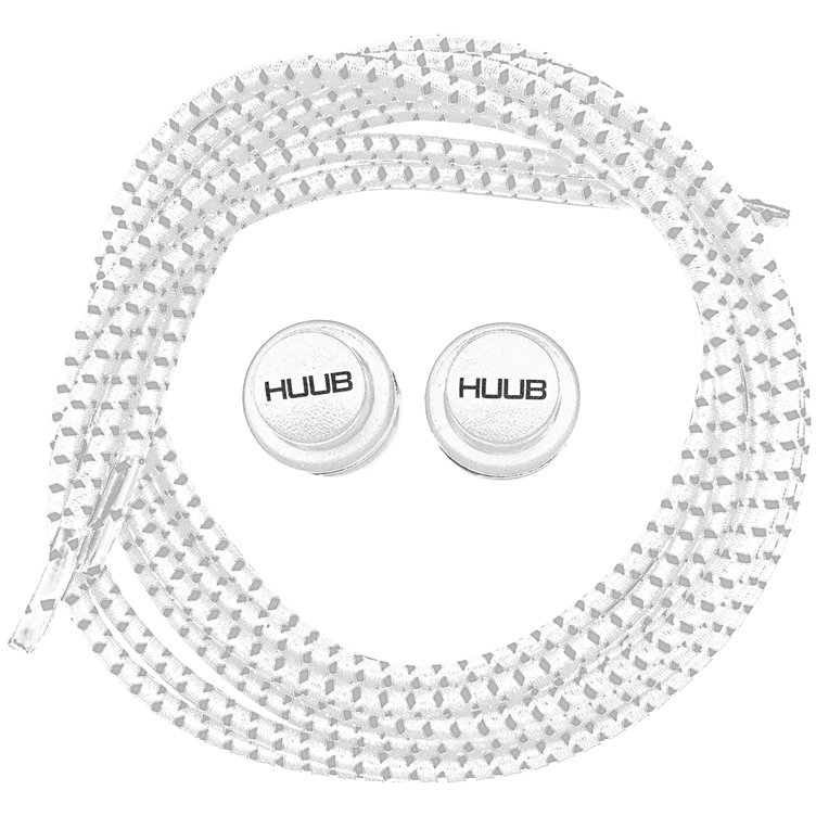 Produktbild von HUUB Design Lock Schnürsenkel - 1 Paar Einzelpack - weiß