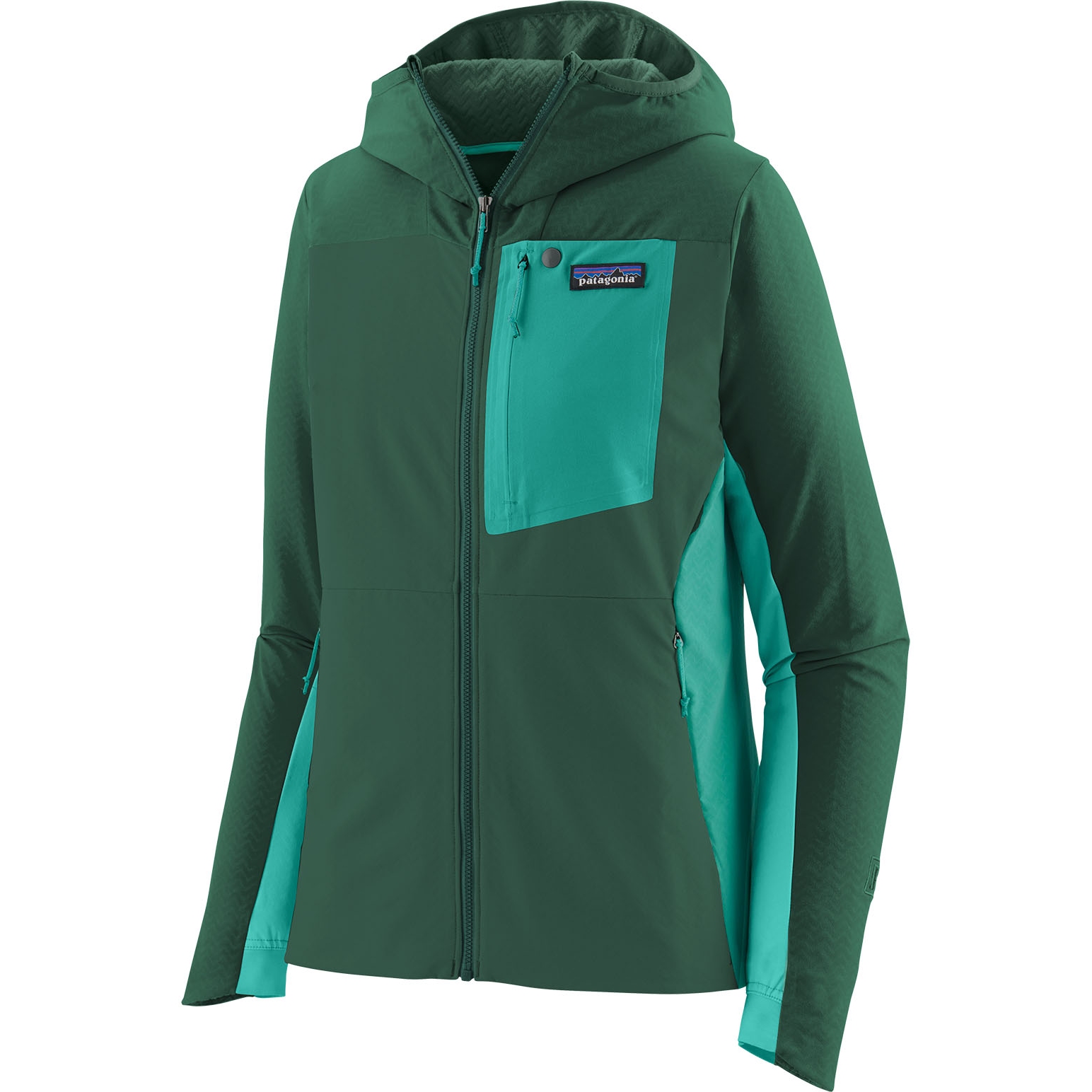 Picture of Patagonia R1 CrossStrata Hoody Women - Conifer Green