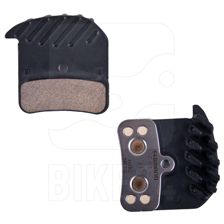 Shimano H03C-MF Disc Brake Pad & Spring – Metal Compound, Finned Aluminum, IBPH03CMFA