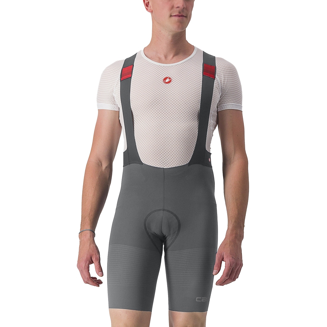 Castelli Premio Black Bibshorts Men - gunmetal grey/clay 125 | BIKE24