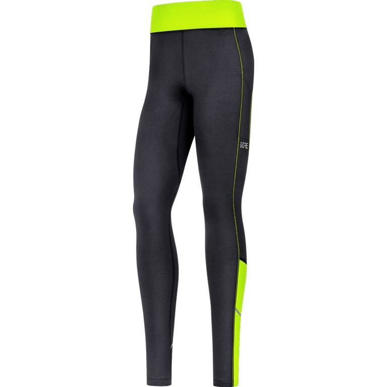 Picture of GOREWEAR R3 Thermo Tights Women - black/neon yellow 9908