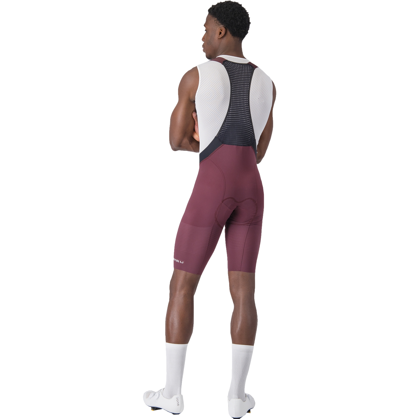 Castelli Premio Evo Bibshorts Men - deep bordeaux/winter sky 625