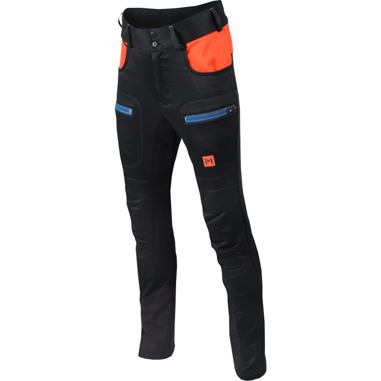 Picture of Aclima Lars Monsen Anárjohka Woolshell Pants for Women - jet black/poinciana/river blue