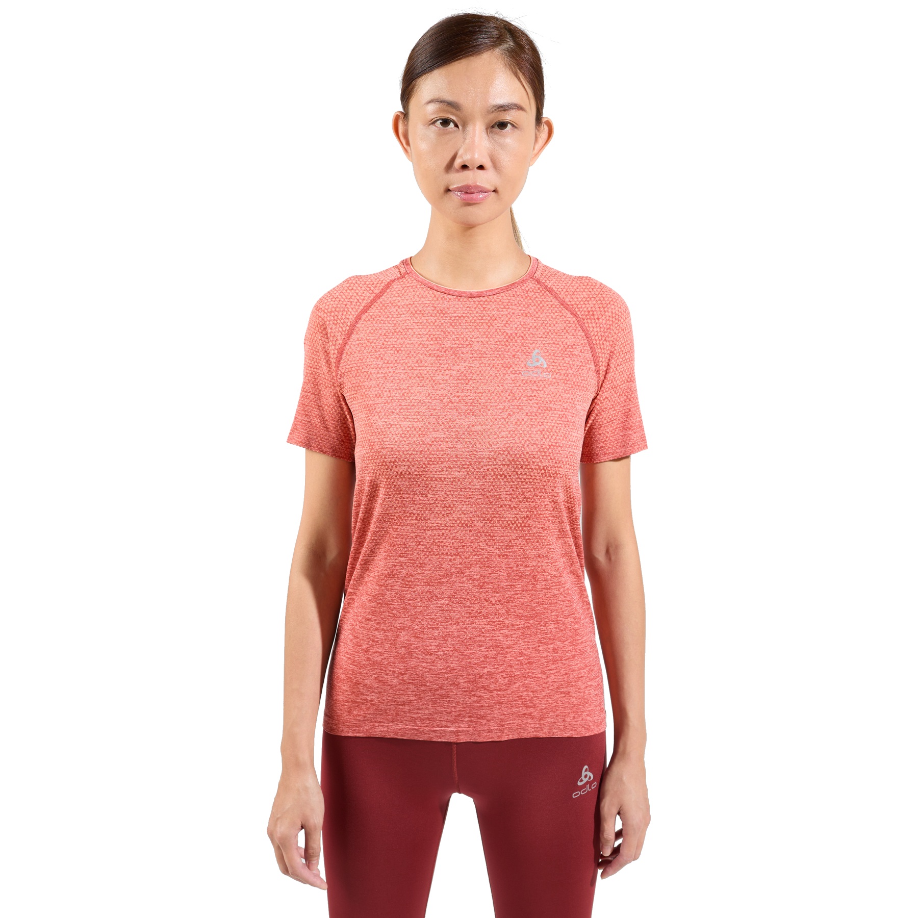 Immagine prodotto da Odlo Maglietta Running Donna - Essentials Seamless - cinnabar melange
