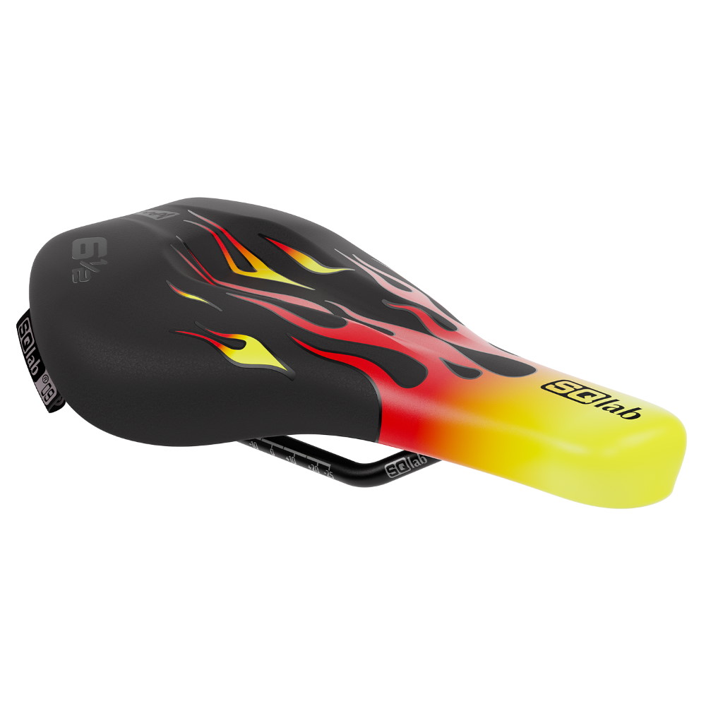 Picture of SQlab 6 1/2 Ergowave Saddle for Children - Flames