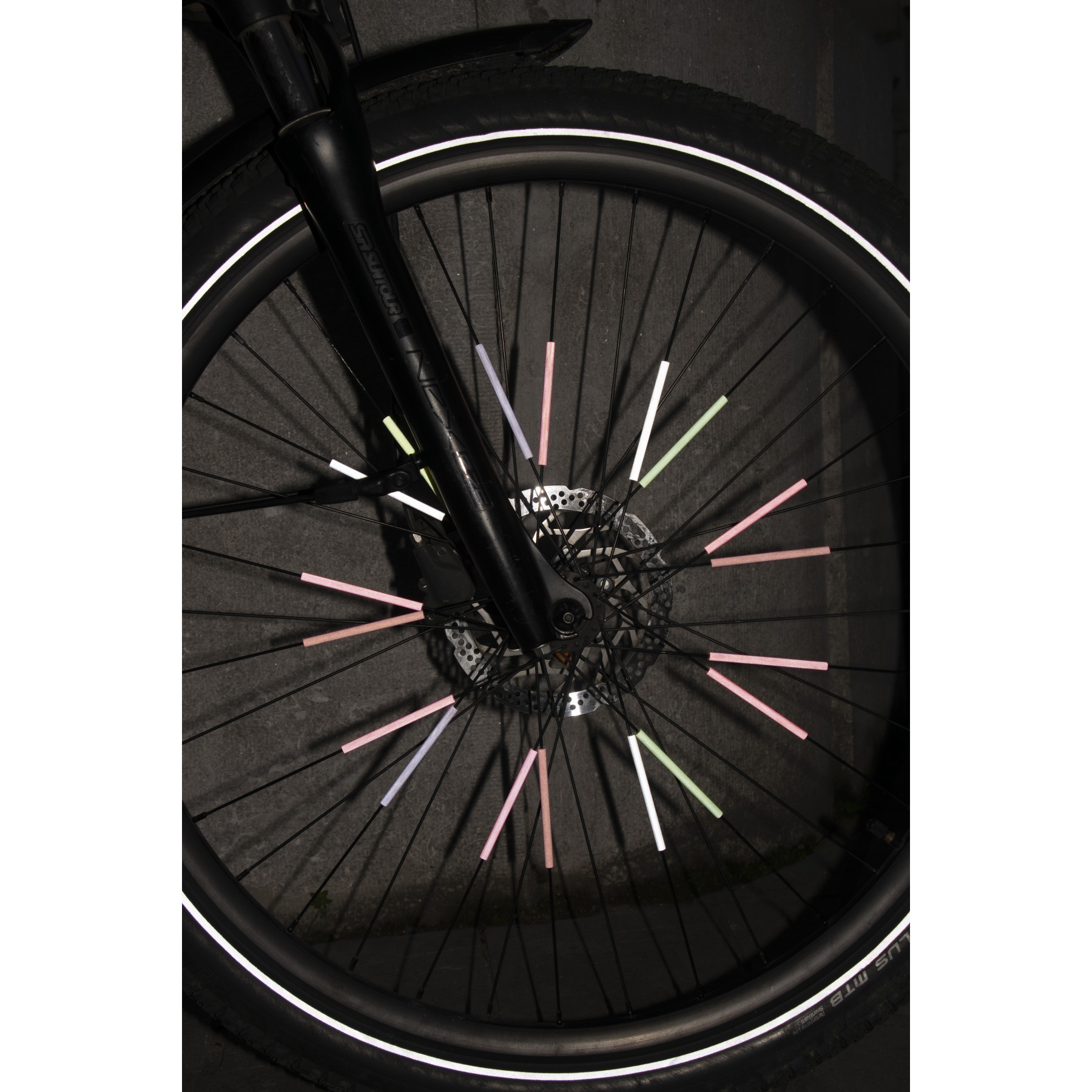 Riflettore di sicurezza per raggi di avvertimento per bici da strada Luce MTB Cerchione per bicicletta Clip riflettente Riflettore Luce Accessori per ciclismo  18