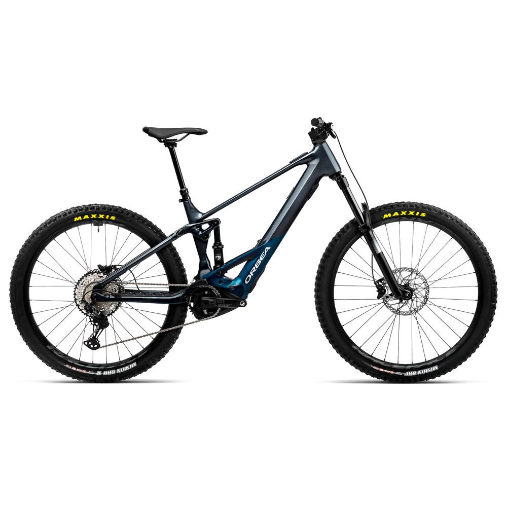 Picture of Orbea WILD H30 625Wh Electric Mountain Bike - 2023 - Basalt Grey - Dark Teal (gloss)