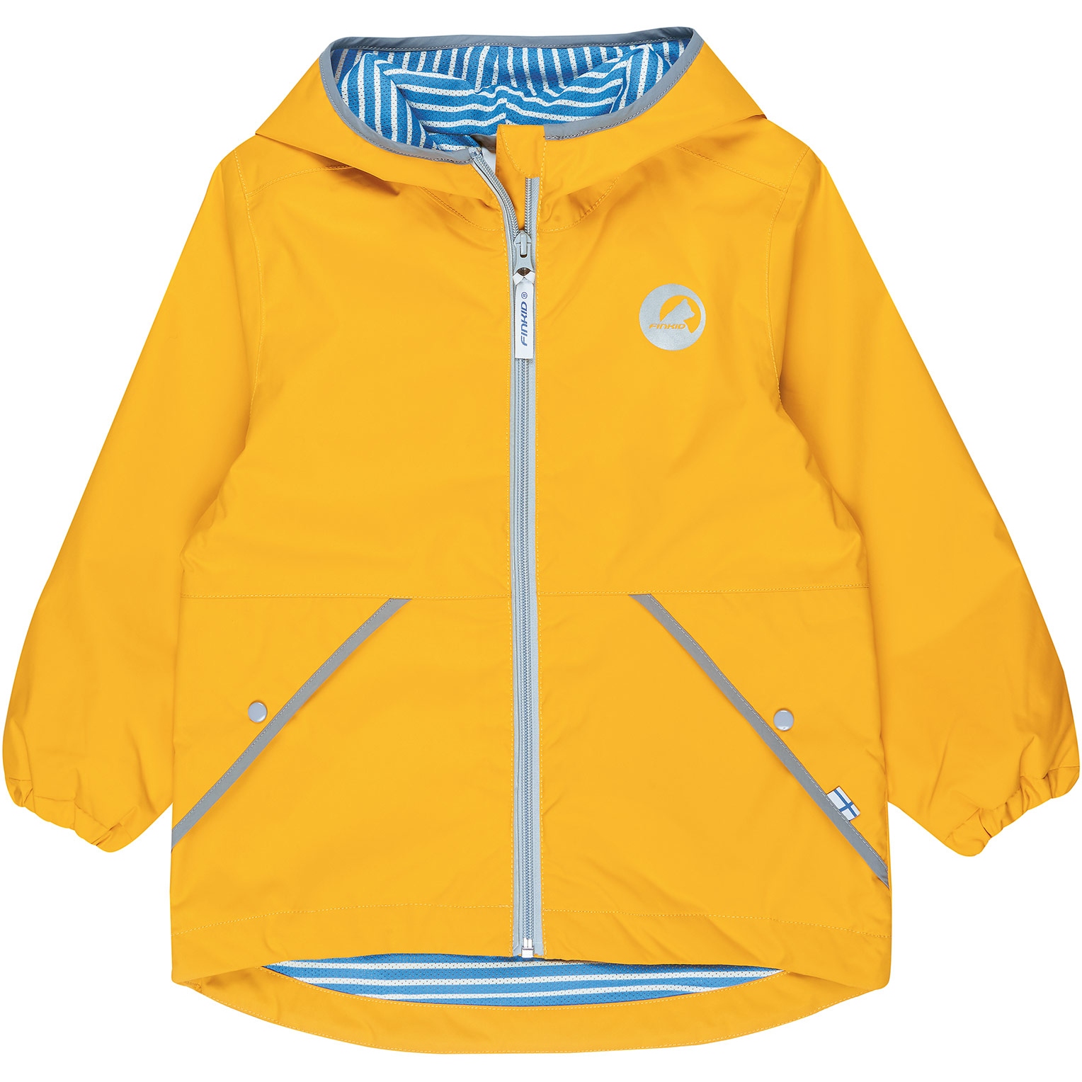 Image of Finkid PUUSKIAINEN Zip-In Outer Jacket - Outdoor Jacket Kids - yellow/storm