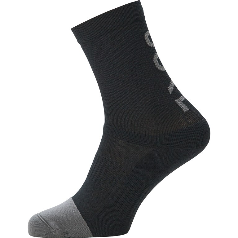 Image of GOREWEAR M Mid Brand Socks - black/graphite grey 9991