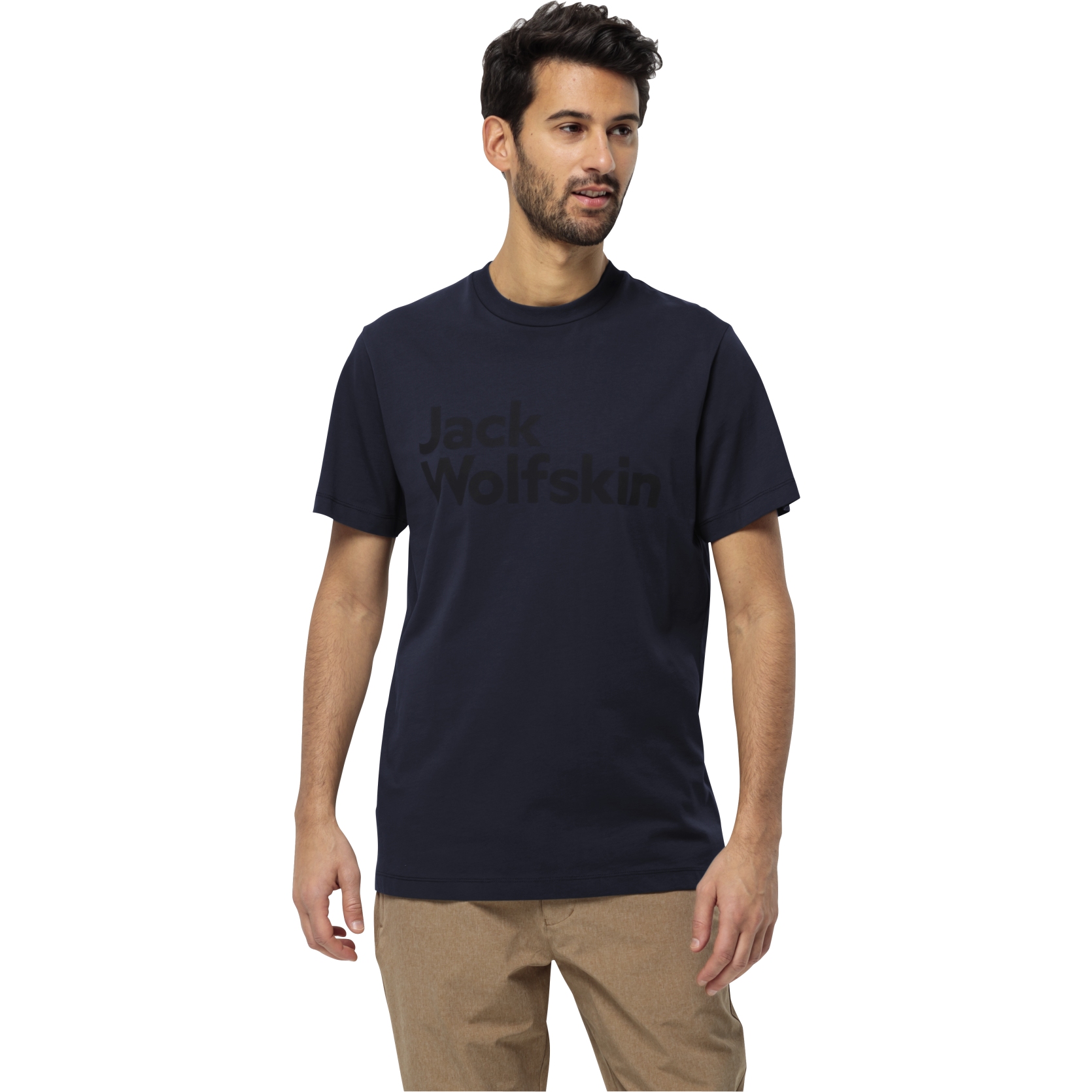 Produktbild von Jack Wolfskin Essential Logo T-Shirt Herren - night blue