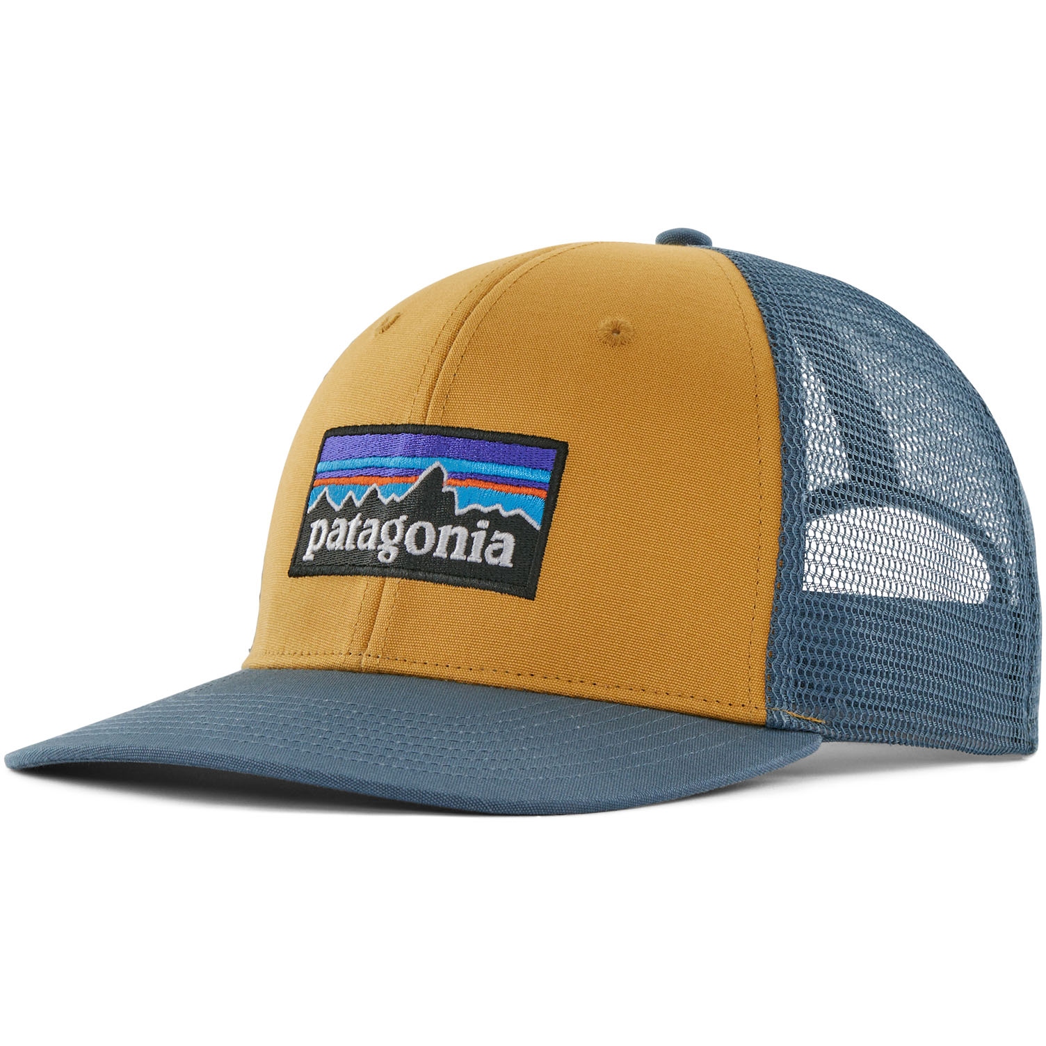 Picture of Patagonia P-6 Logo Trucker Hat - Pufferfish Gold