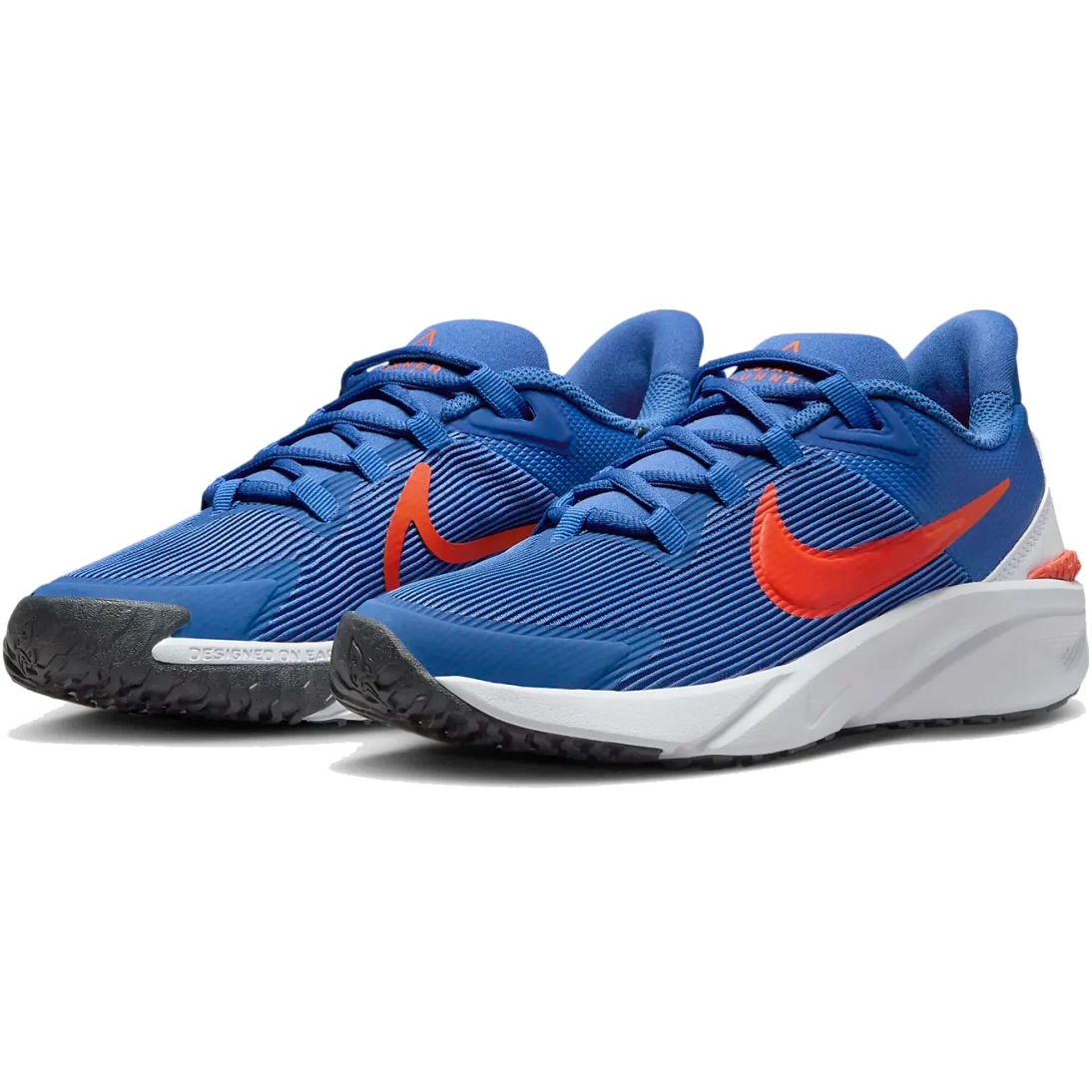 Nike Star Runner 4 Schuhe fur Kinder astronomy blue white total orange team orange DX7615 402