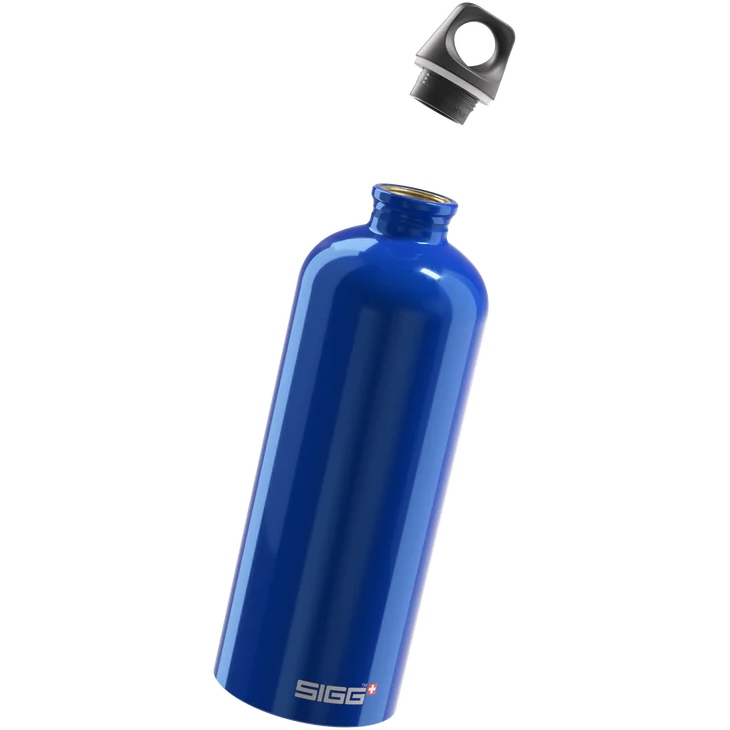SIGG Aluminum Water Bottle - Traveller MyPlanet 20oz, Light Blue, Made From 100% Recycled Aluminum, BPA Free