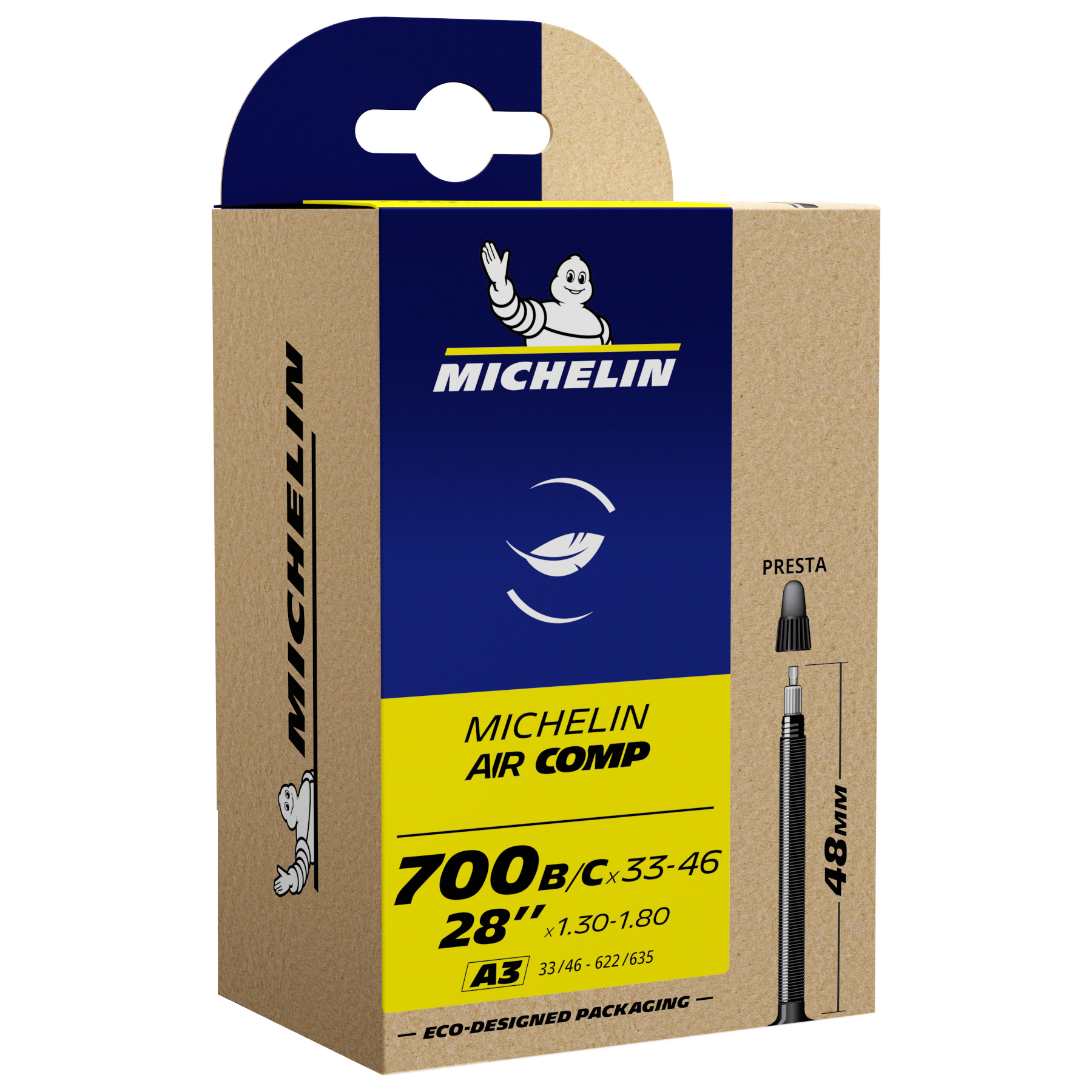 Produktbild von Michelin AirComp A3 Ultralight Schlauch - 28&quot; | 1,3-1,8&quot;