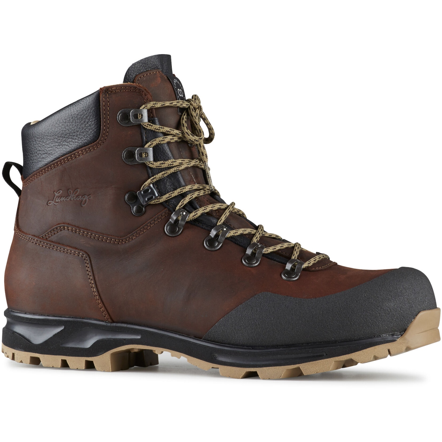 Picture of Lundhags Stuore Mid Hiking Boots - Chestnut 711