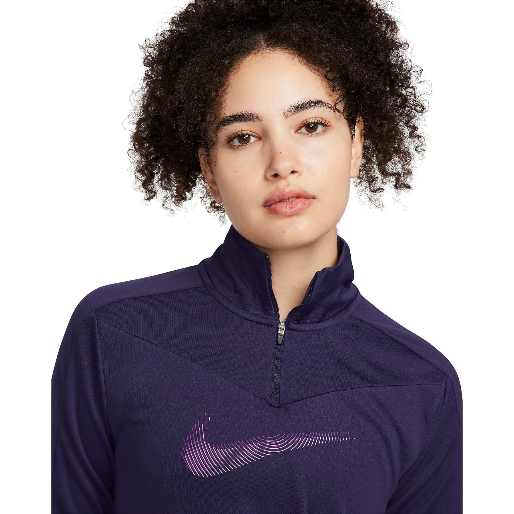 Nike Dri-FIT Swoosh 1/4-Zip Women's Running Top - purple ink/disco purple  FB4687-555