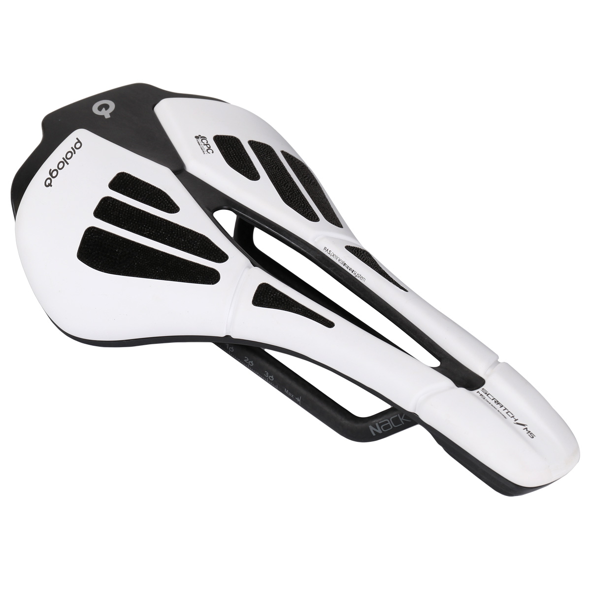 Picture of Prologo Scratch M5 Pas CPC Airing Nack Saddle - white / black