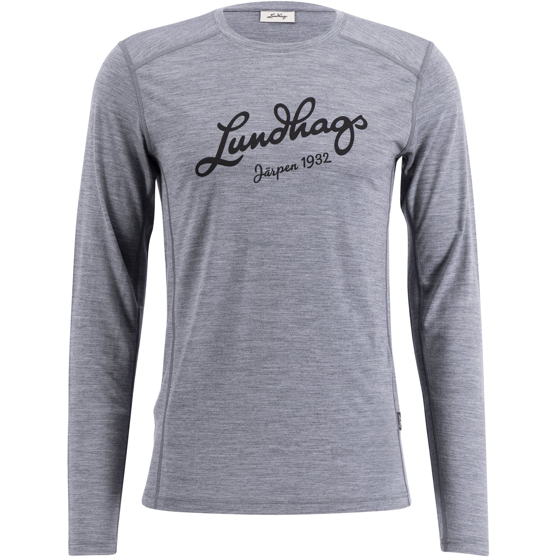 Productfoto van Lundhags Fulu Merino Shirt met Lange Mouwen Heren - Grey melange 810