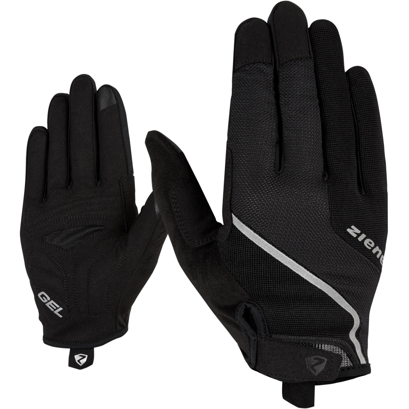 Picture of Ziener Clyo Touch Long Bike Gloves - black