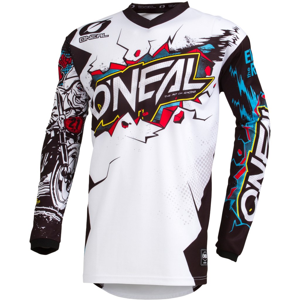 Picture of O&#039;Neal Element Youth Longsleeve Jersey - VILLAIN white