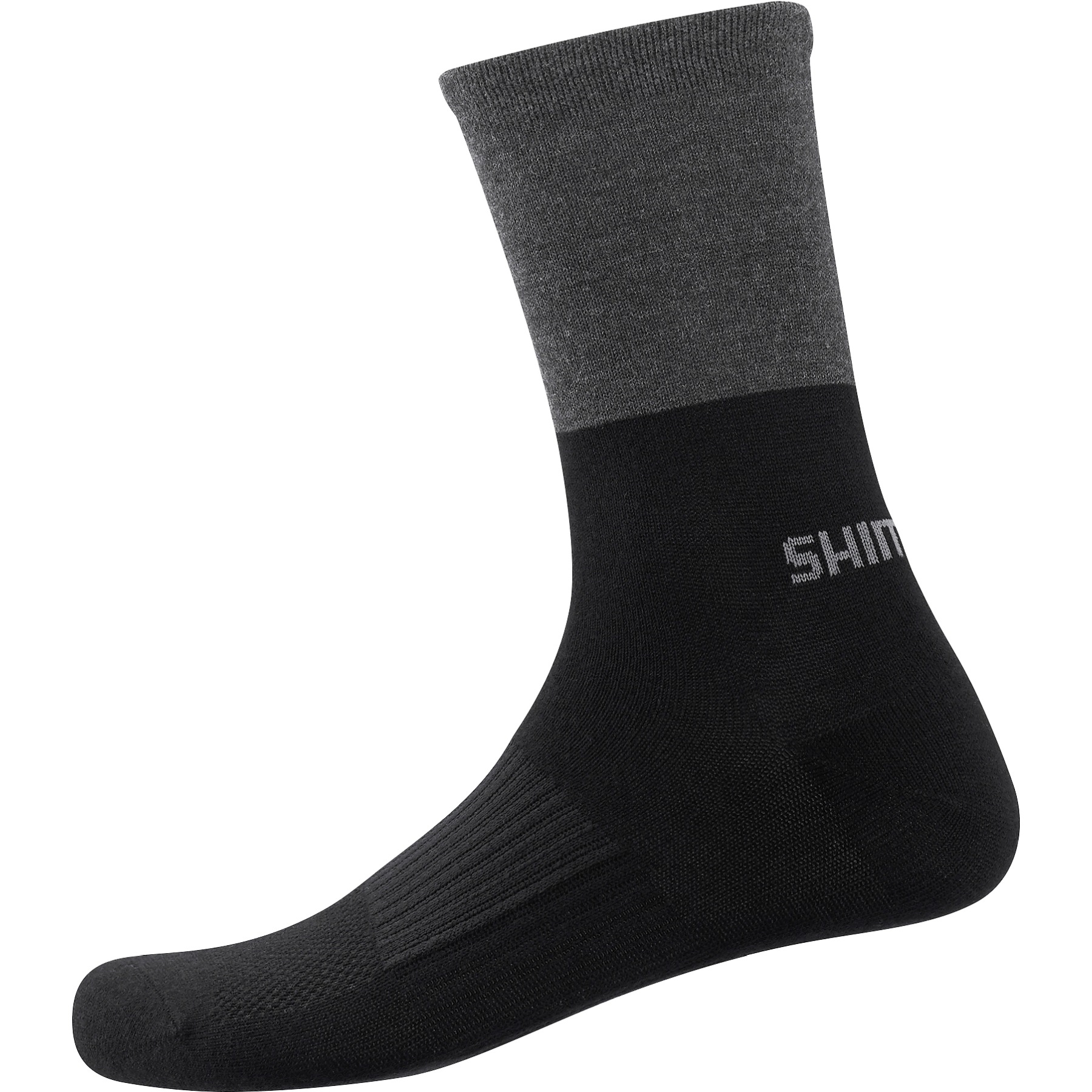 Image of Shimano Original Wool Tall Socks - black/gray