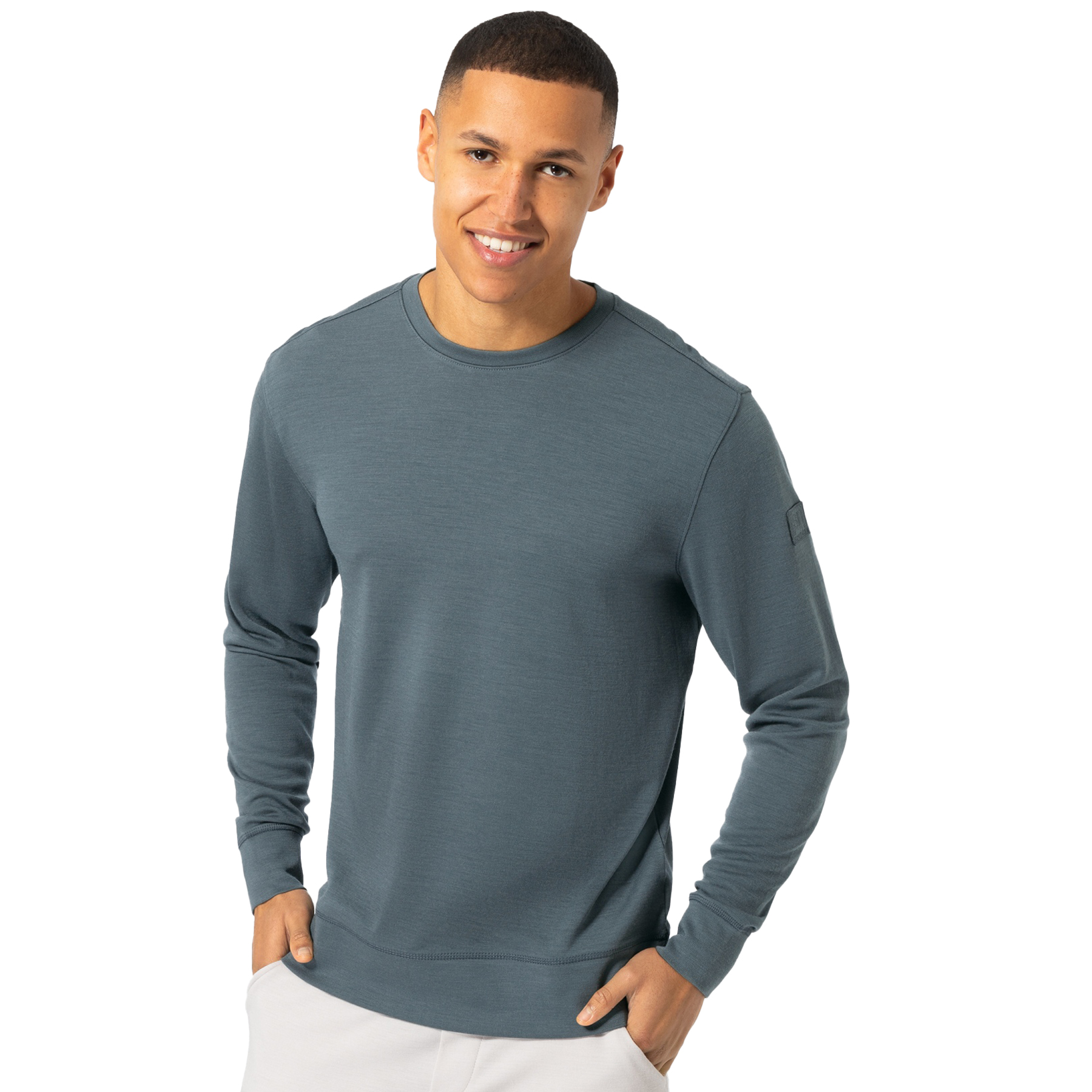 Bild von SUPER.NATURAL Solution Bio Crew Pullover Herren - Turbulence Blue