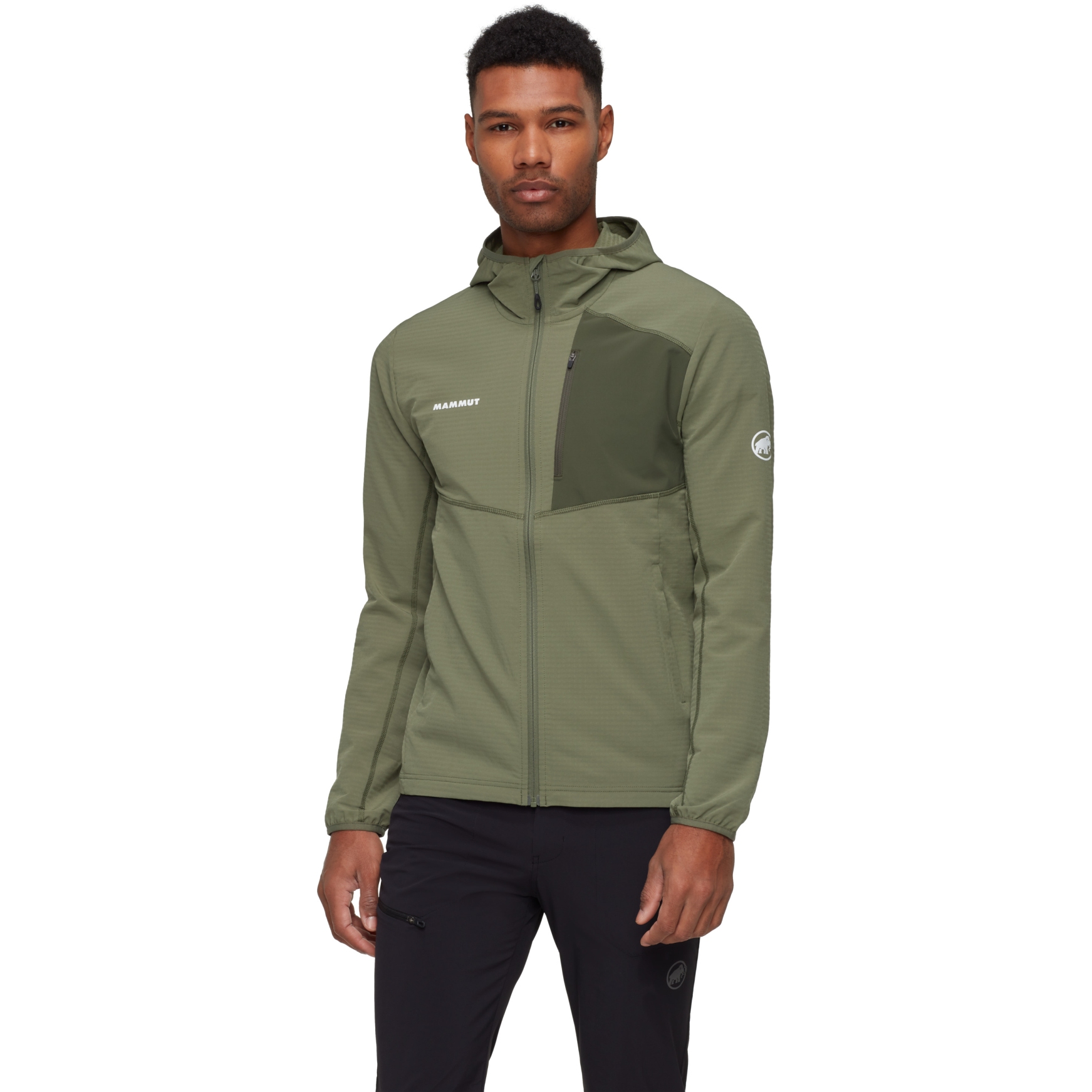 Picture of Mammut Madris Light Midlayer Hooded Jacket Men - marsh