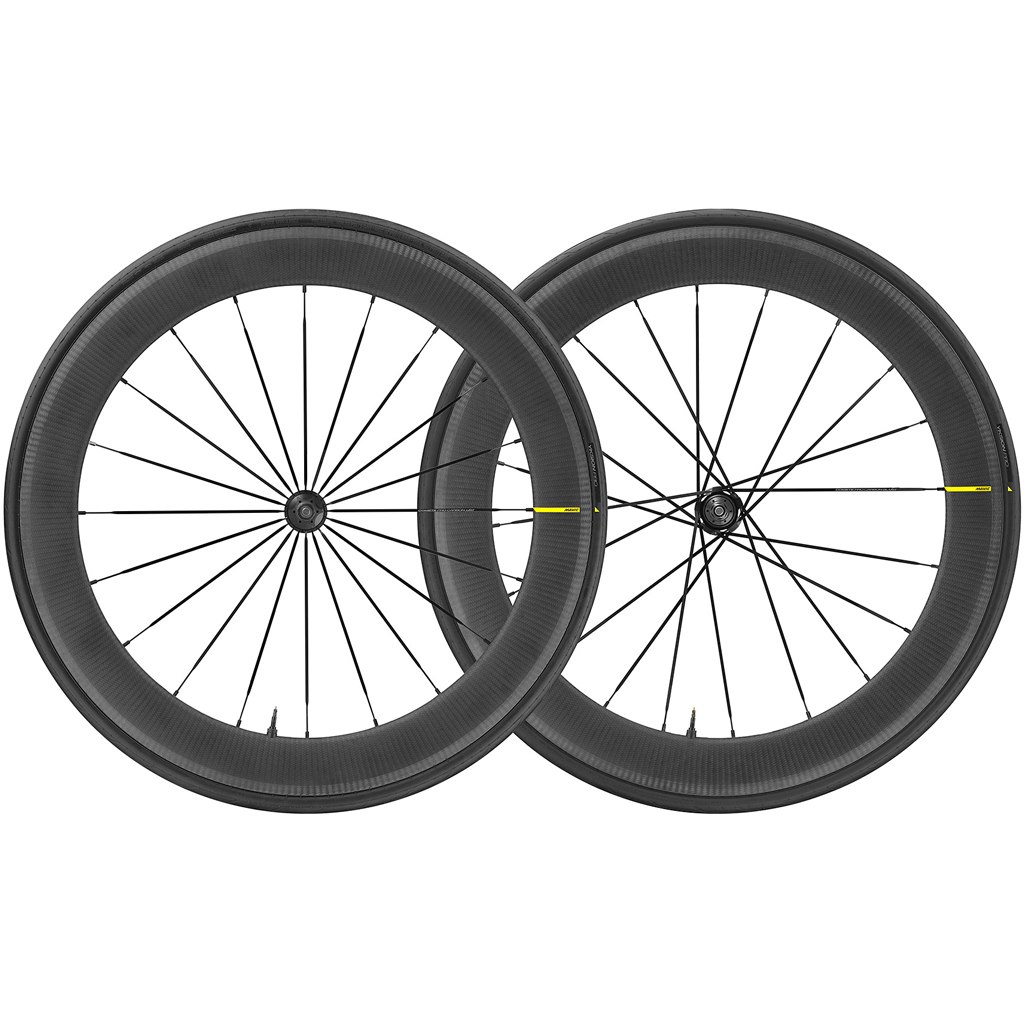 Picture of Mavic Ellipse Pro Carbon UST WTS Track Wheelset with Yksion Pro UST Folding Tire - black