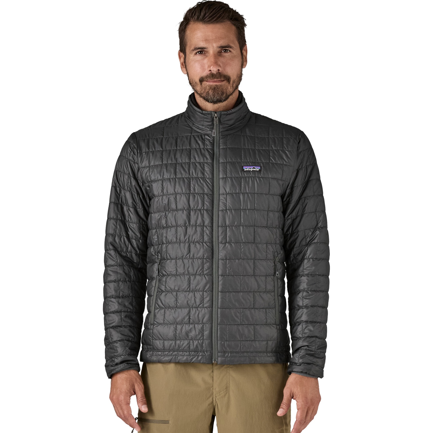 Patagonia men's nano puff jacket forge grey best sale