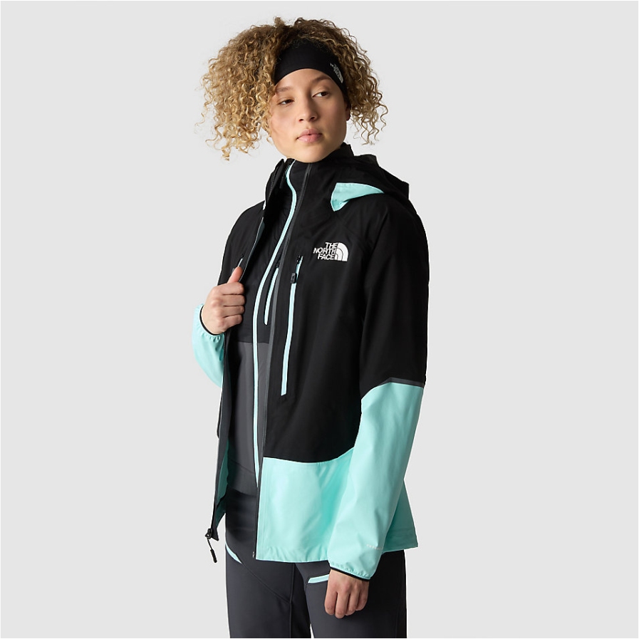 The North Face Pantalones Térmicos Mujer - Dawn Turn - Asphalt Grey/TNF  Black/Powder Teal