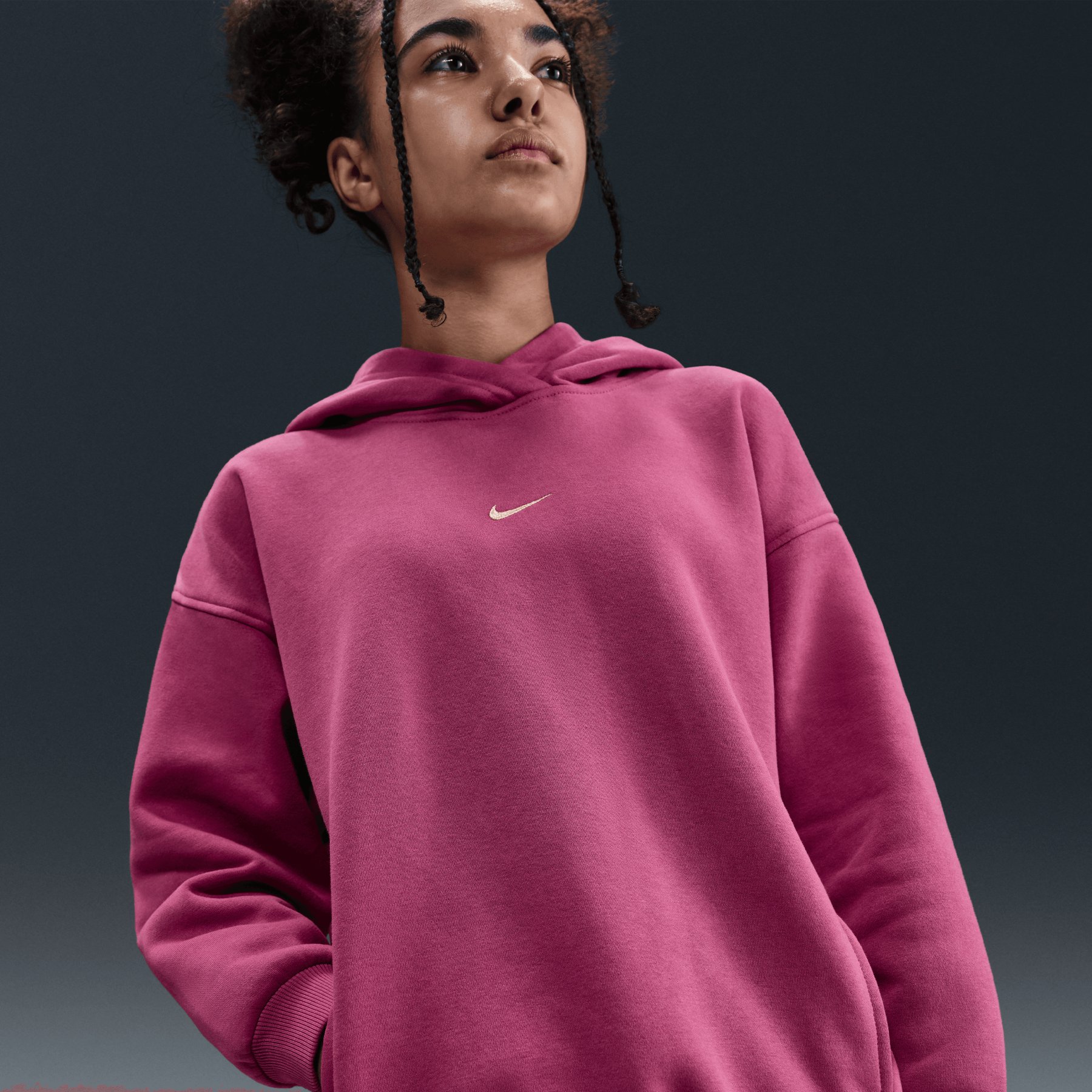 nike metallic hoodie women's