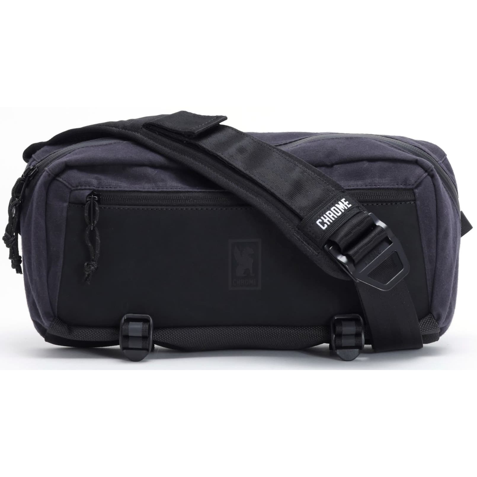 CHROME Mini Kadet Sling Bag - 5L - Black Canvas Leather | BIKE24