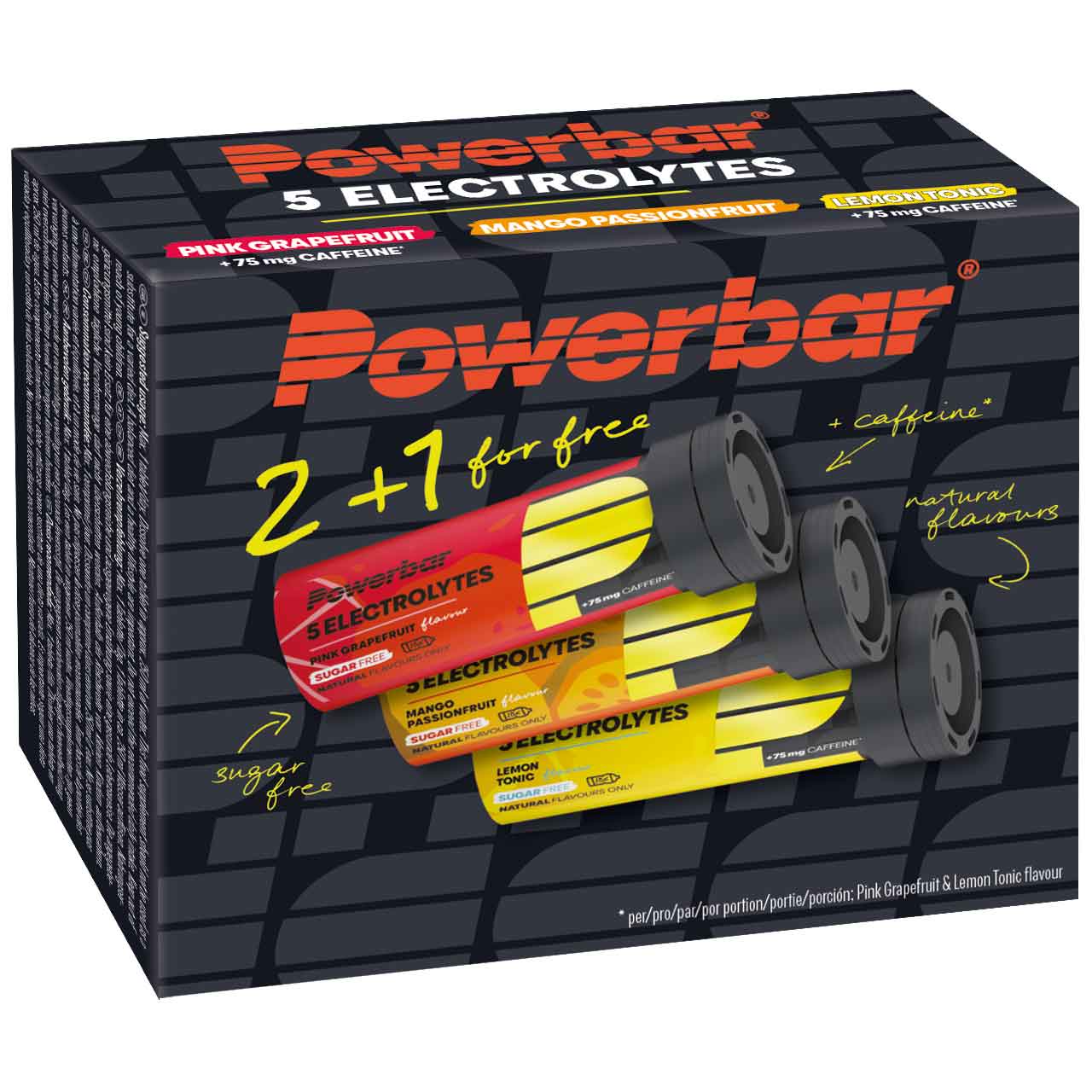 Picture of Powerbar 5Electrolytes Multiflavour Pack - Sports Drink Tablets - 2 + 1 free (30 pcs.)
