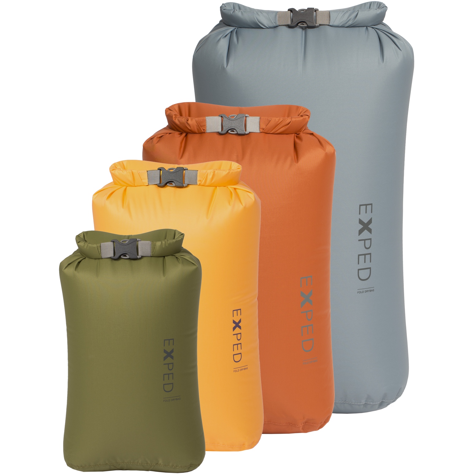 Produktbild von Exped Fold Drybag Packsack (4-er Pack) - XS - L