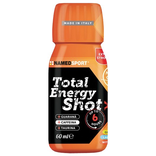 Image of NAMEDSPORT Total Energy Shot Orange - Food Supplement with Caffeine - 60ml