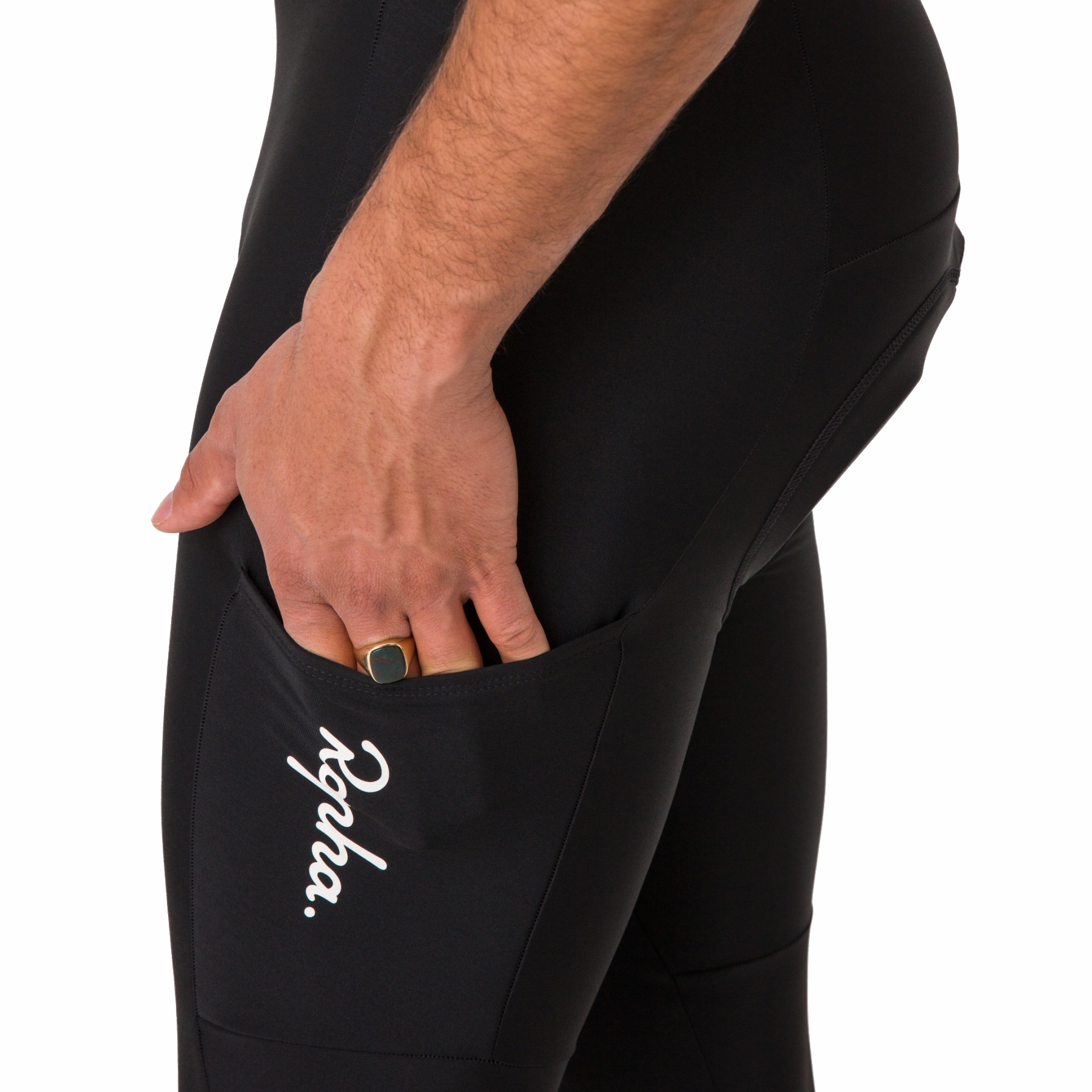 Rapha Core Cargo Winter Bib Tights with Pad Men black black BIKE24