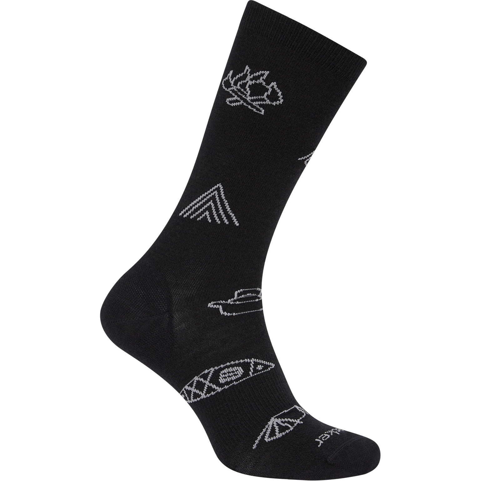 Produktbild von Icebreaker Merino Lifestyle Ultralight Crew Socken Camp Essentials Herren - Schwarz/Alloy