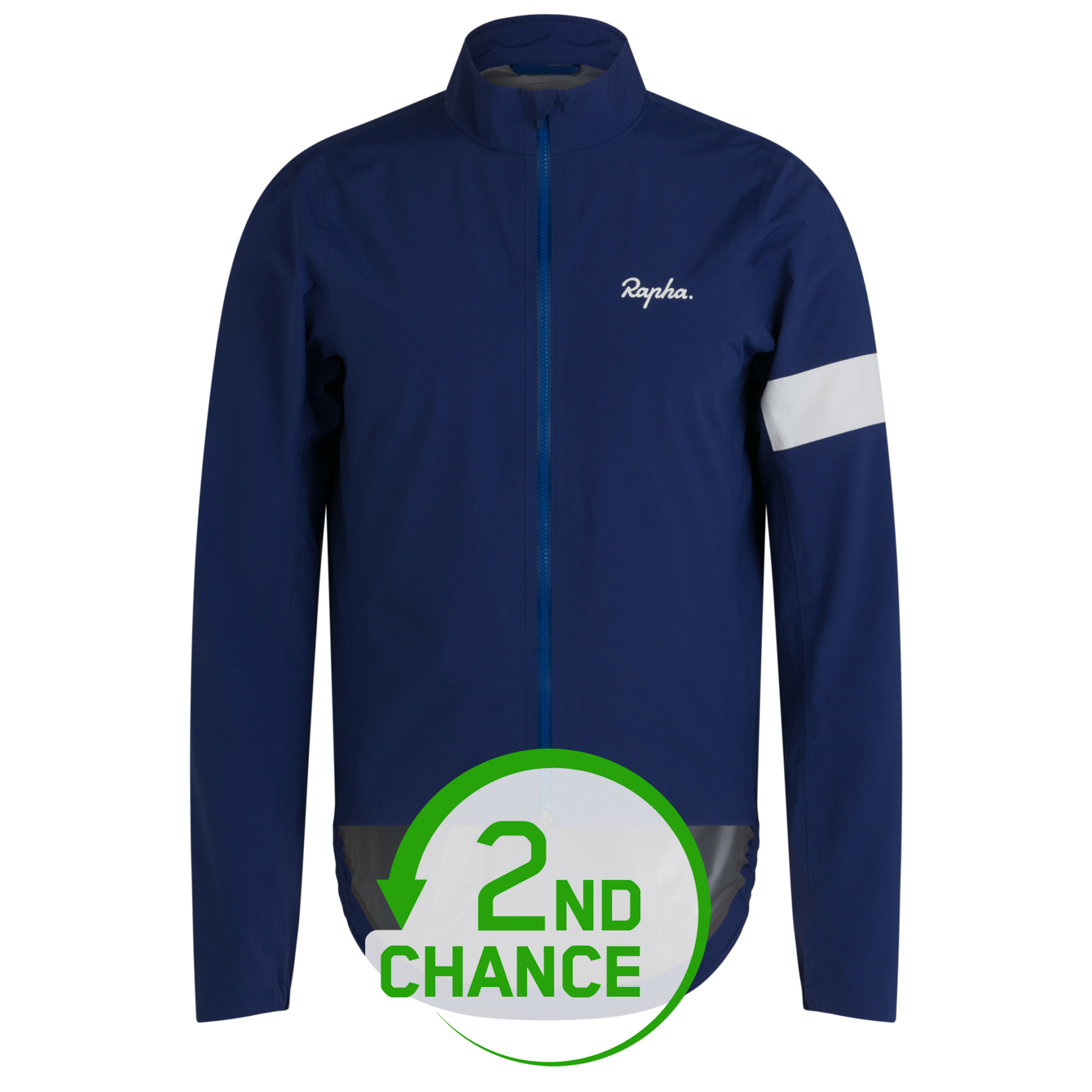 Rapha Core Rain Jacket Men - navy/white - 2nd Choice | BIKE24