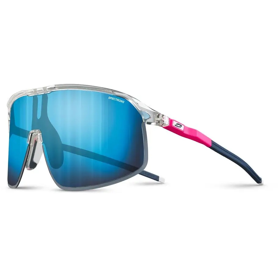 Picture of Julbo Density Spectron 3 Sunglasses - Crystal - Neon Pink - Blue / Blue Flash