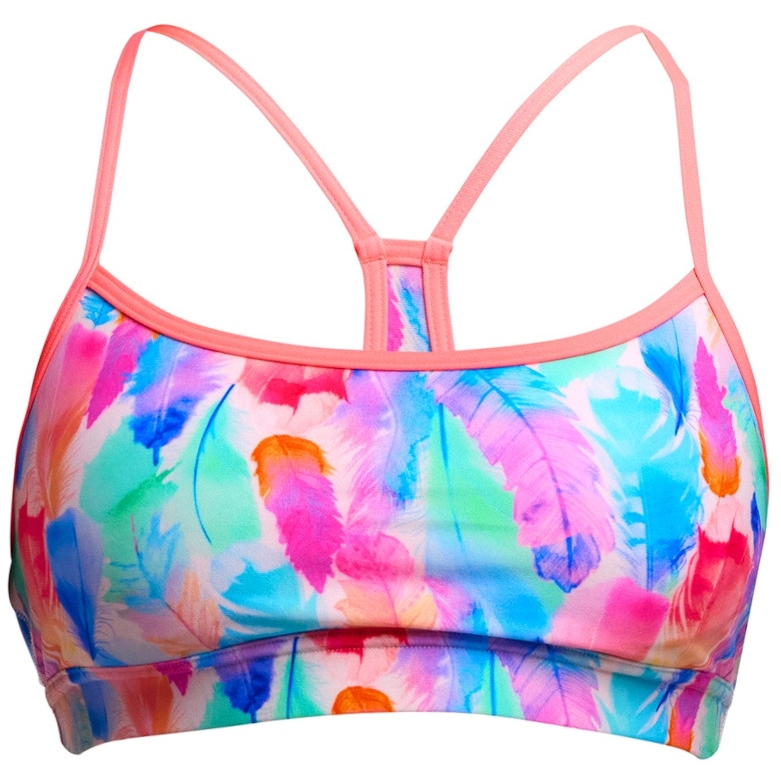 Produktbild von Funkita Swim Crop Eco Bikini Top Damen - Tickle Pink