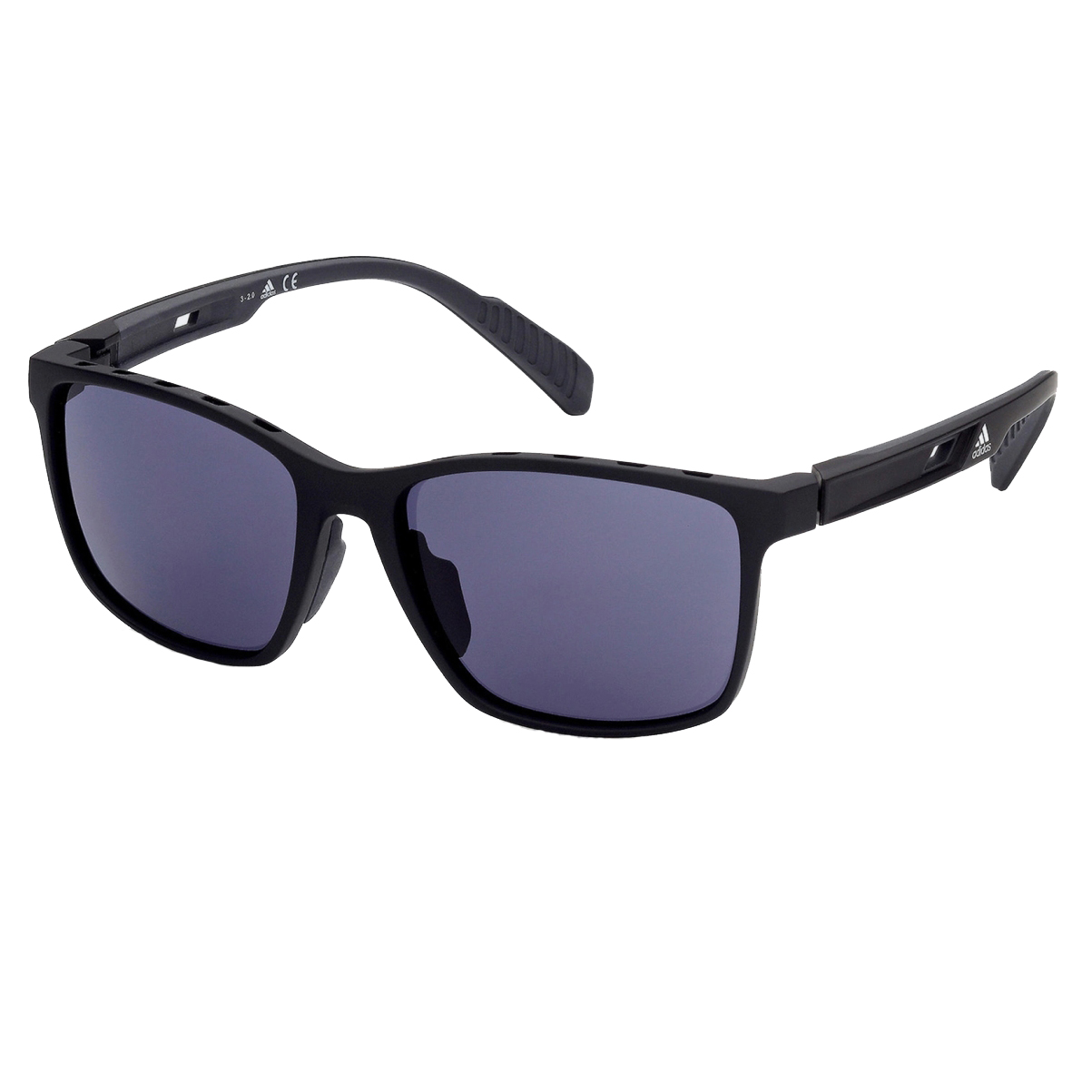 Image of adidas Actv Classic SP0035 Sport Sunglasses - Matte Black / KOLOR UP Smoke