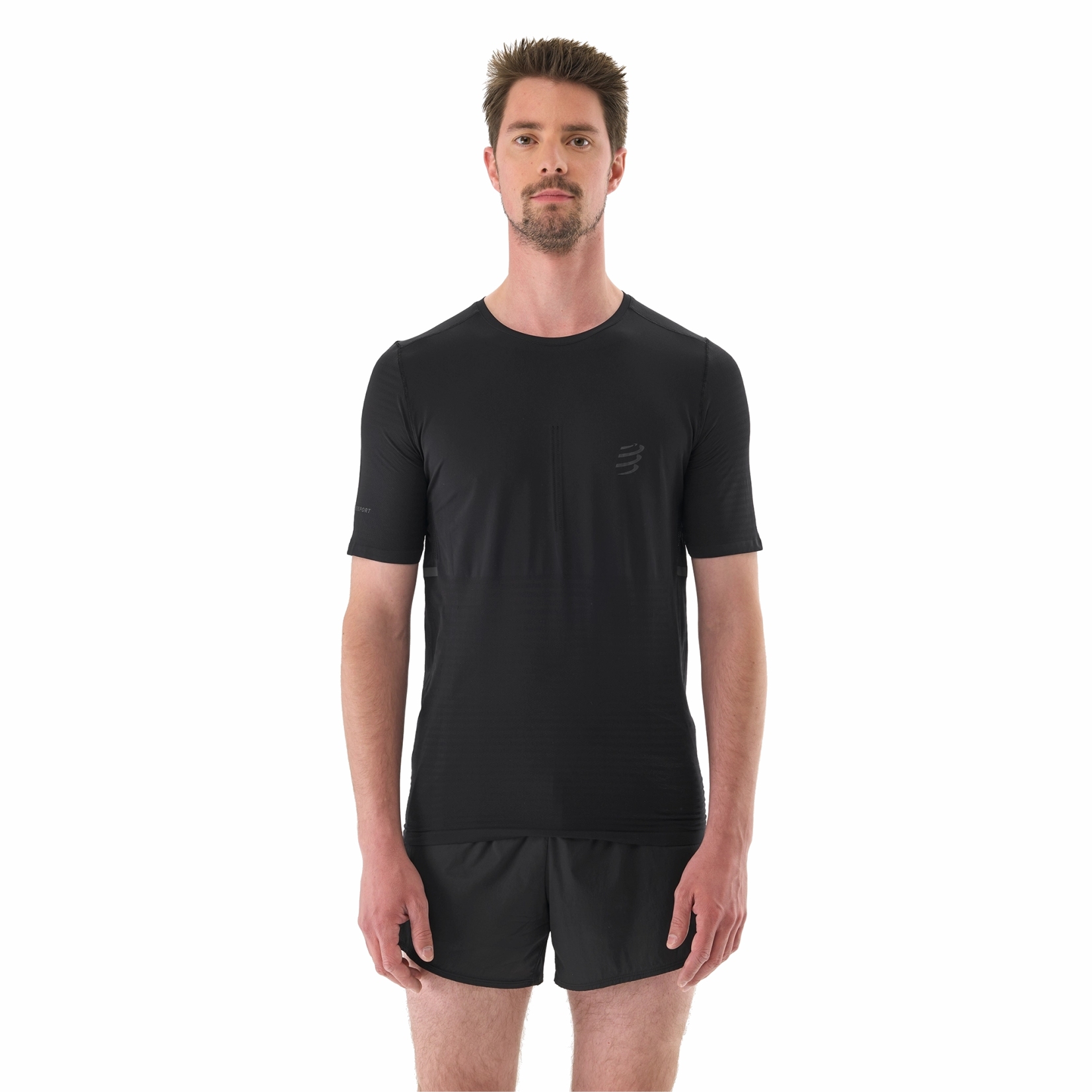 Photo produit de Compressport T-Shirt Homme - Pro Racing Running - noir