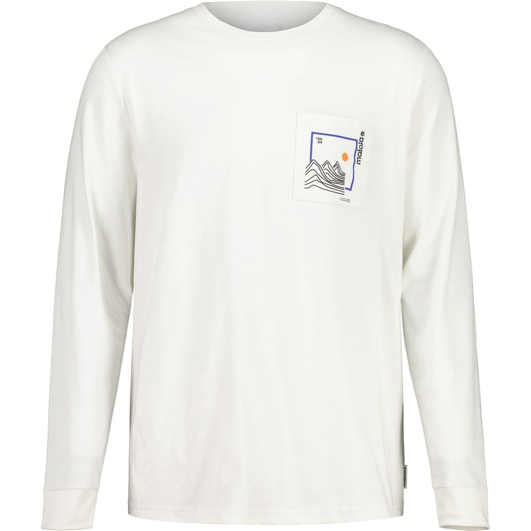 Photo produit de Maloja T-Shirt Manches Longues Homme - ChliM. Traceable BioRe - glacier milk 8585